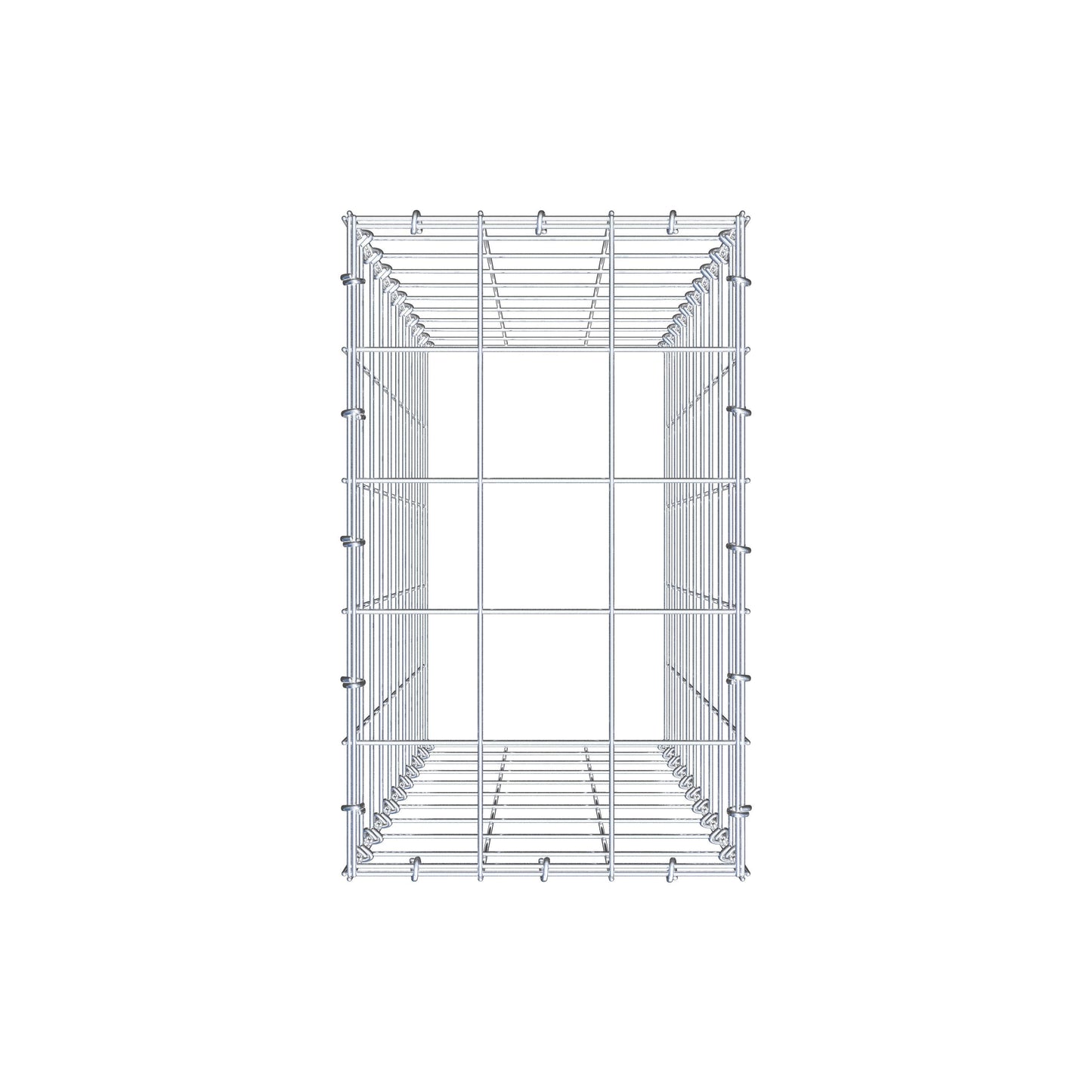Gabião Tipo 3 100 cm x 30 cm x 50 cm (C x A x P), malhagem 10 cm x 10 cm, anel C