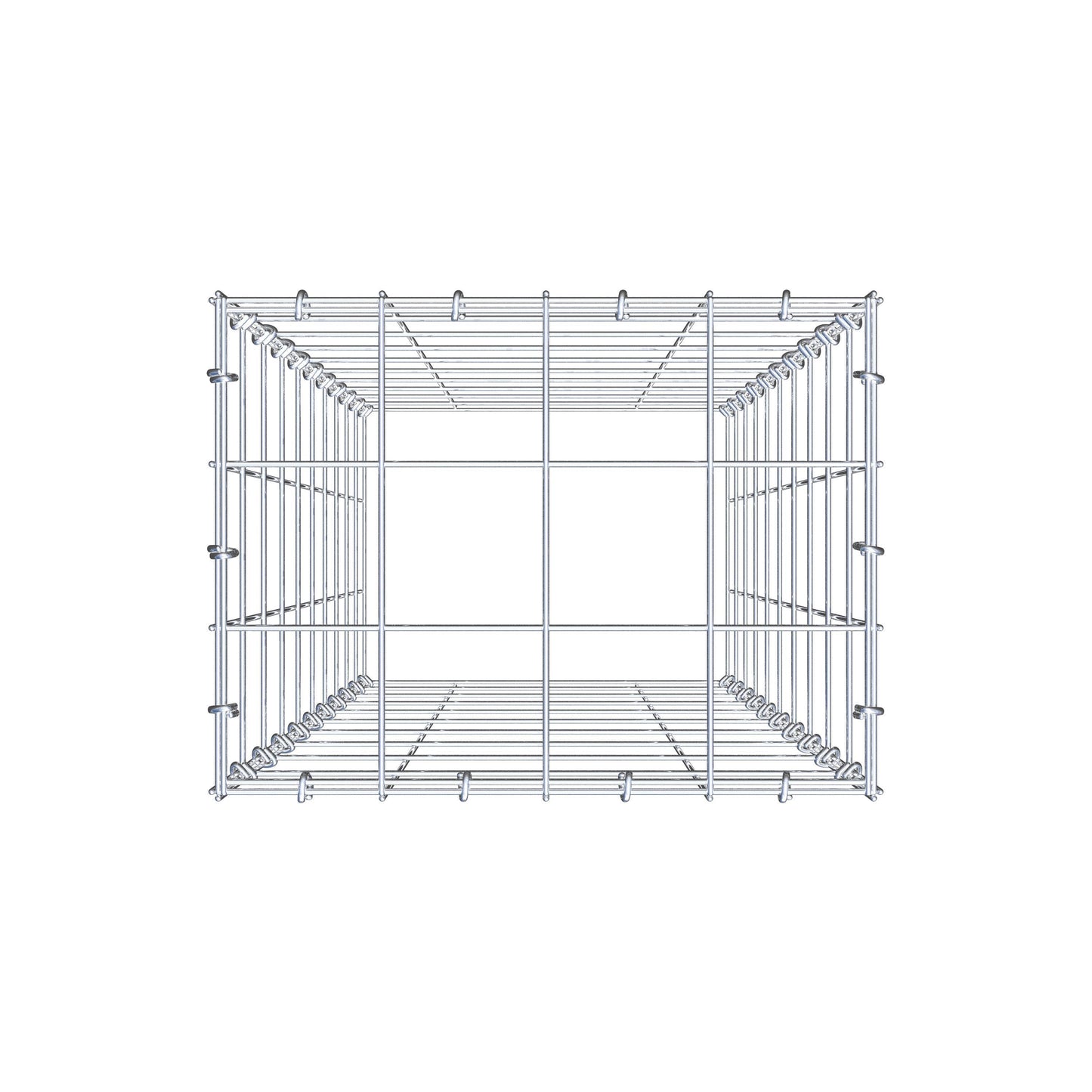 Gabião Tipo 3 100 cm x 40 cm x 30 cm (C x A x P), malhagem 10 cm x 10 cm, anel C