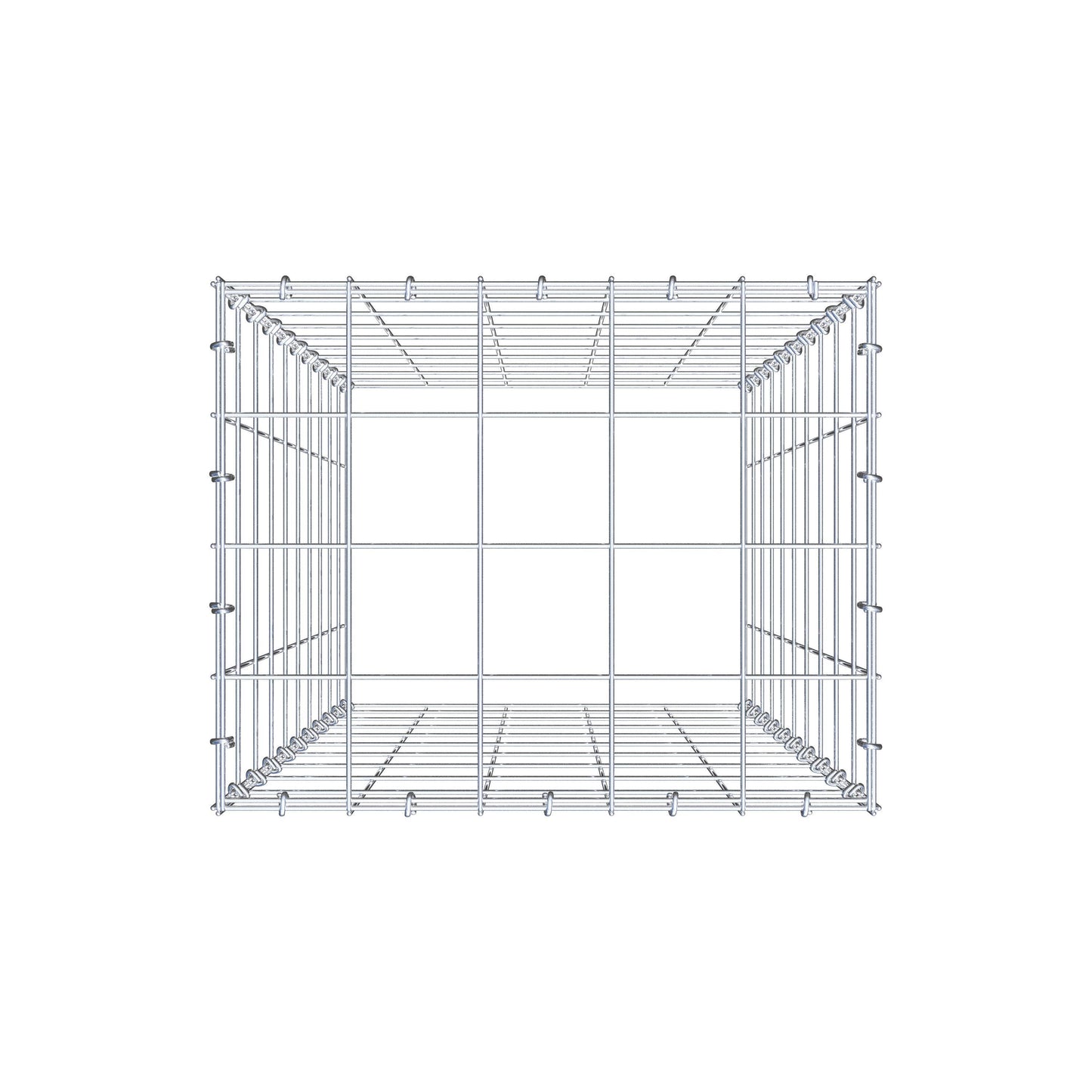 Gabião Tipo 3 100 cm x 50 cm x 40 cm (C x A x P), malhagem 10 cm x 10 cm, anel C