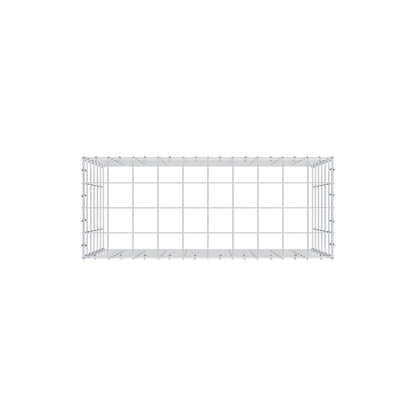 Typ 3 påbyggnadsgabion 100 cm x 60 cm x 40 cm (L x H x D), maskstorlek 10 cm x 10 cm, C-ring