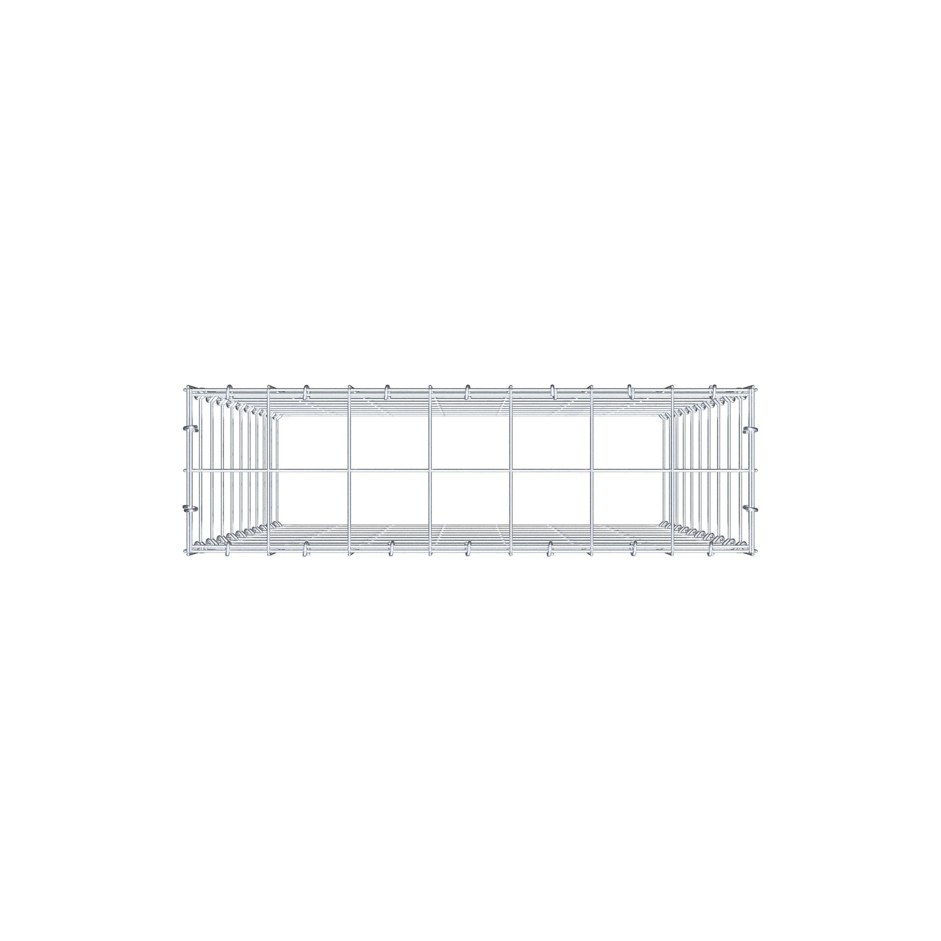 Fourche rapportée type 3 100 cm x 70 cm x 20 cm (L x H x P), mailles 10 cm x 10 cm, anneau C