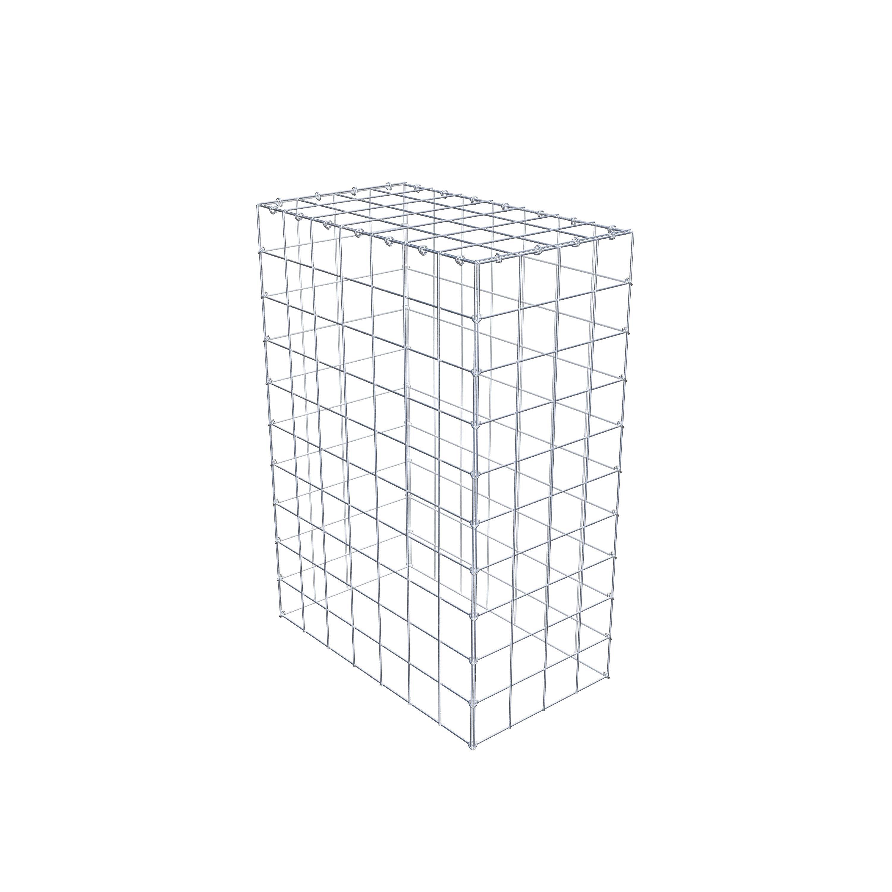 Monteret gabion type 3 100 cm x 70 cm x 40 cm (L x H x D), maskestørrelse 10 cm x 10 cm, C-ring