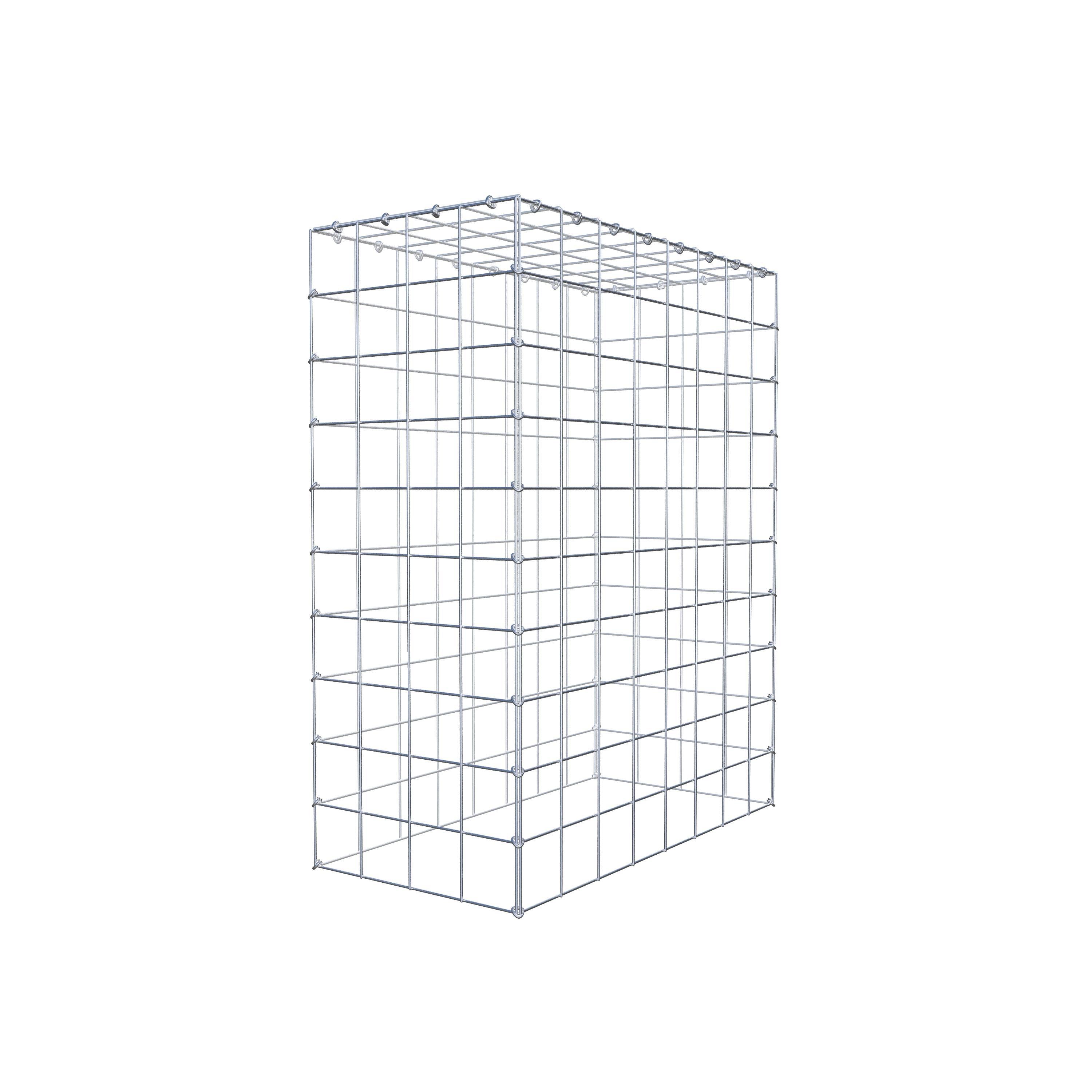 Monteret gabion type 3 100 cm x 80 cm x 40 cm (L x H x D), maskestørrelse 10 cm x 10 cm, C-ring