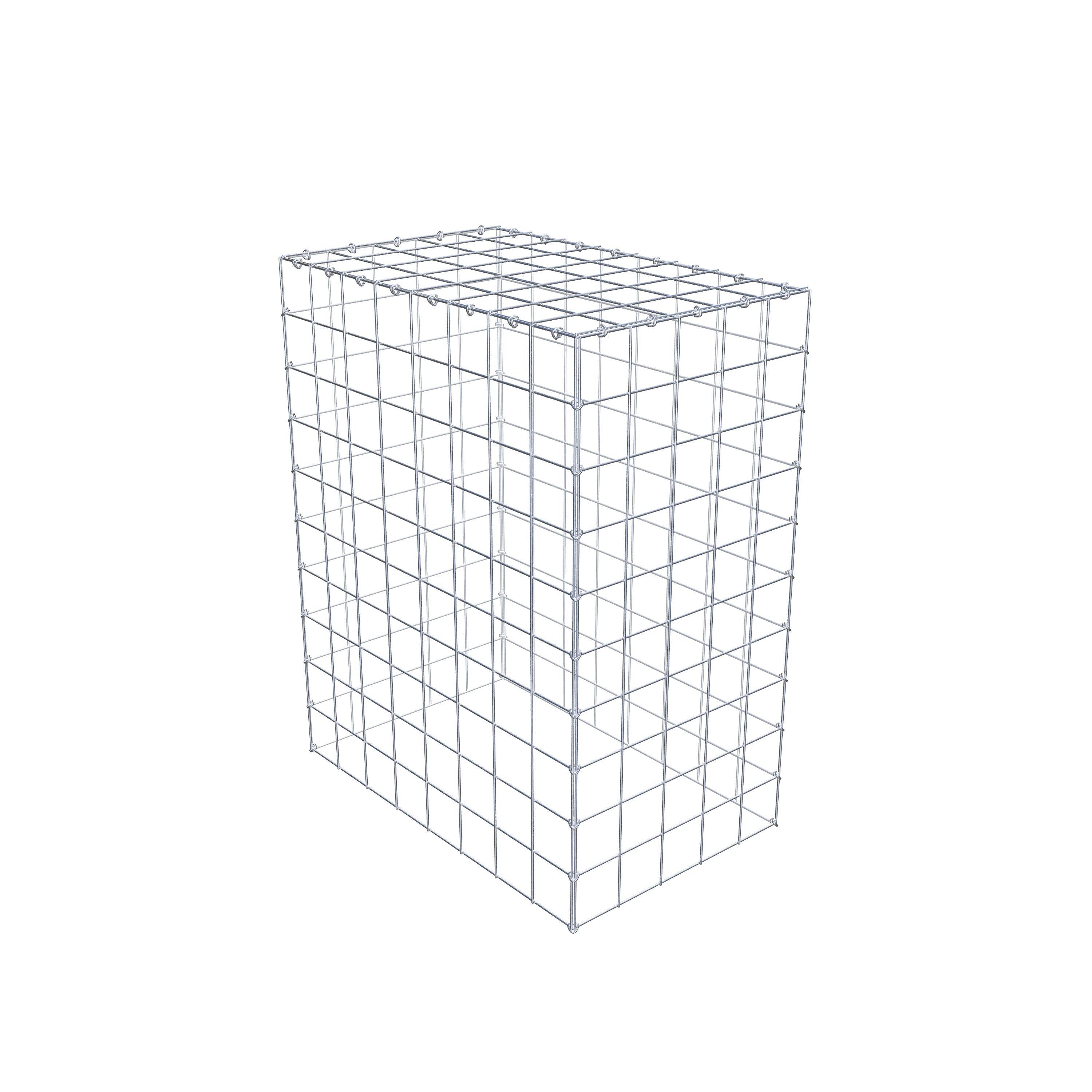 Mounted gabion type 3 100 cm x 80 cm x 50 cm (L x H x D), mesh size 10 cm x 10 cm, C-ring