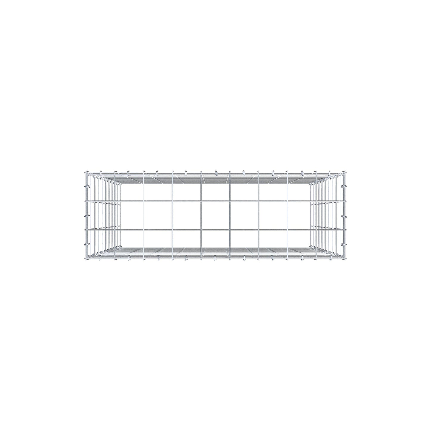 Gabião Tipo 3 100 cm x 90 cm x 30 cm (C x A x P), malhagem 10 cm x 10 cm, anel C
