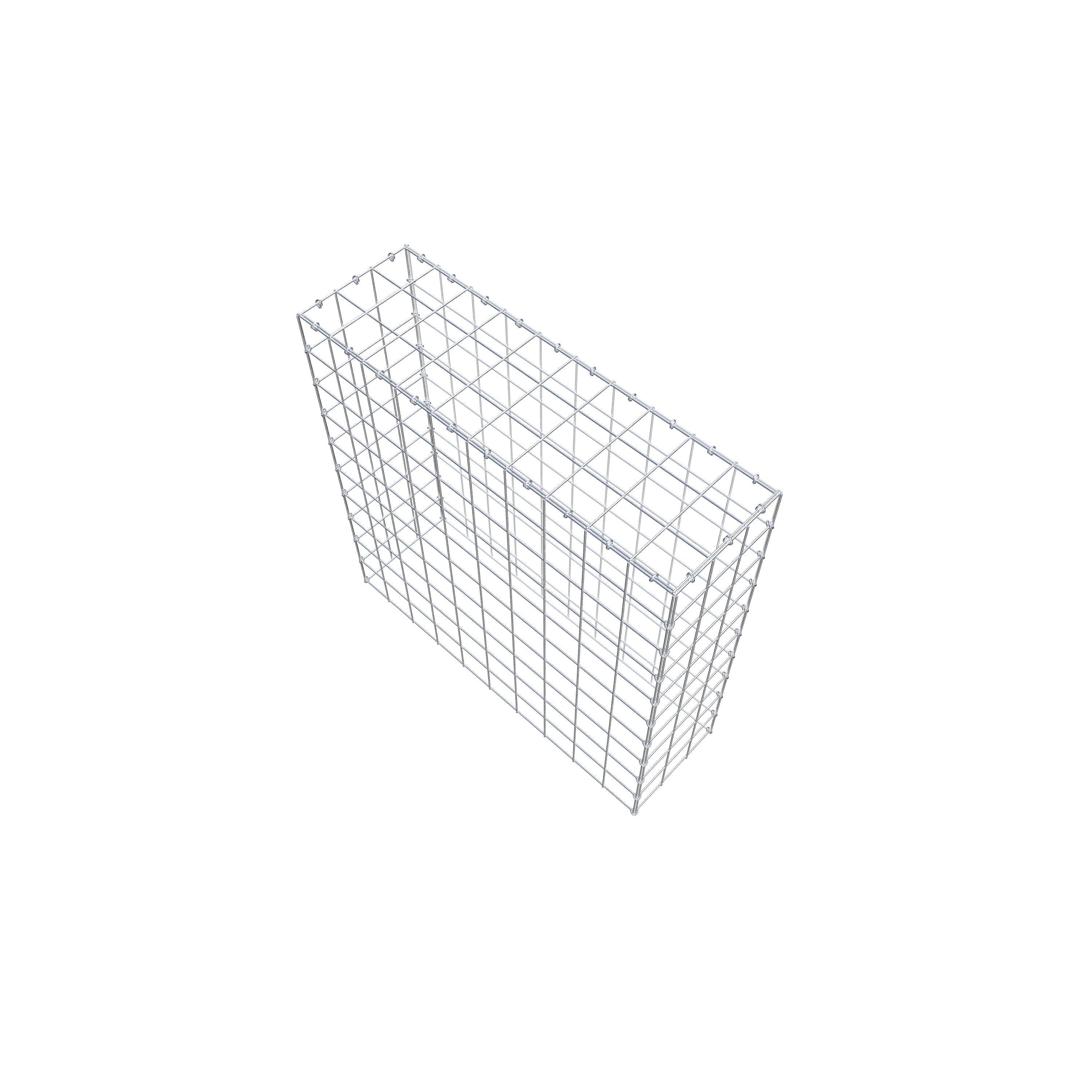 Extra gabion typ 3 100 cm x 100 cm x 30 cm (L x H x D), maskstorlek 10 cm x 10 cm, C-ring