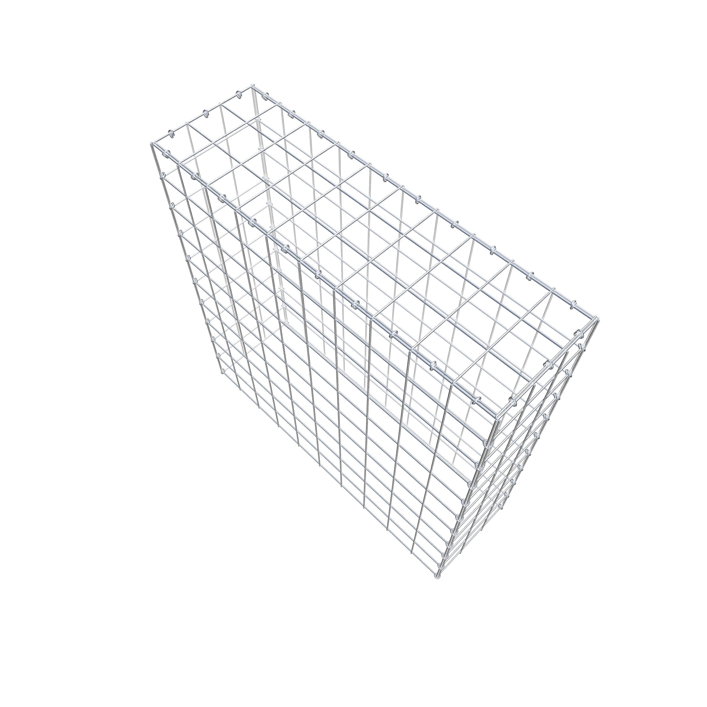 Extra gabion typ 3 100 cm x 100 cm x 30 cm (L x H x D), maskstorlek 10 cm x 10 cm, C-ring