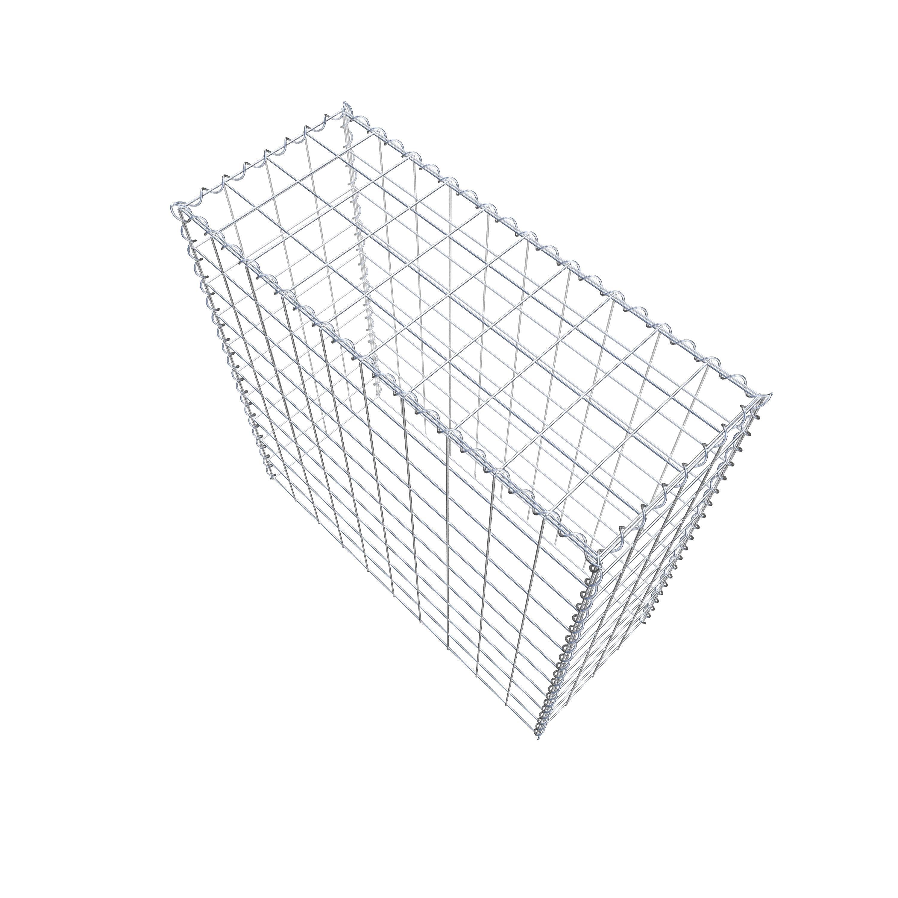 Gabion rapporté type 3 100 cm x 100 cm x 40 cm (L x H x P), mailles 10 cm x 10 cm, spirale