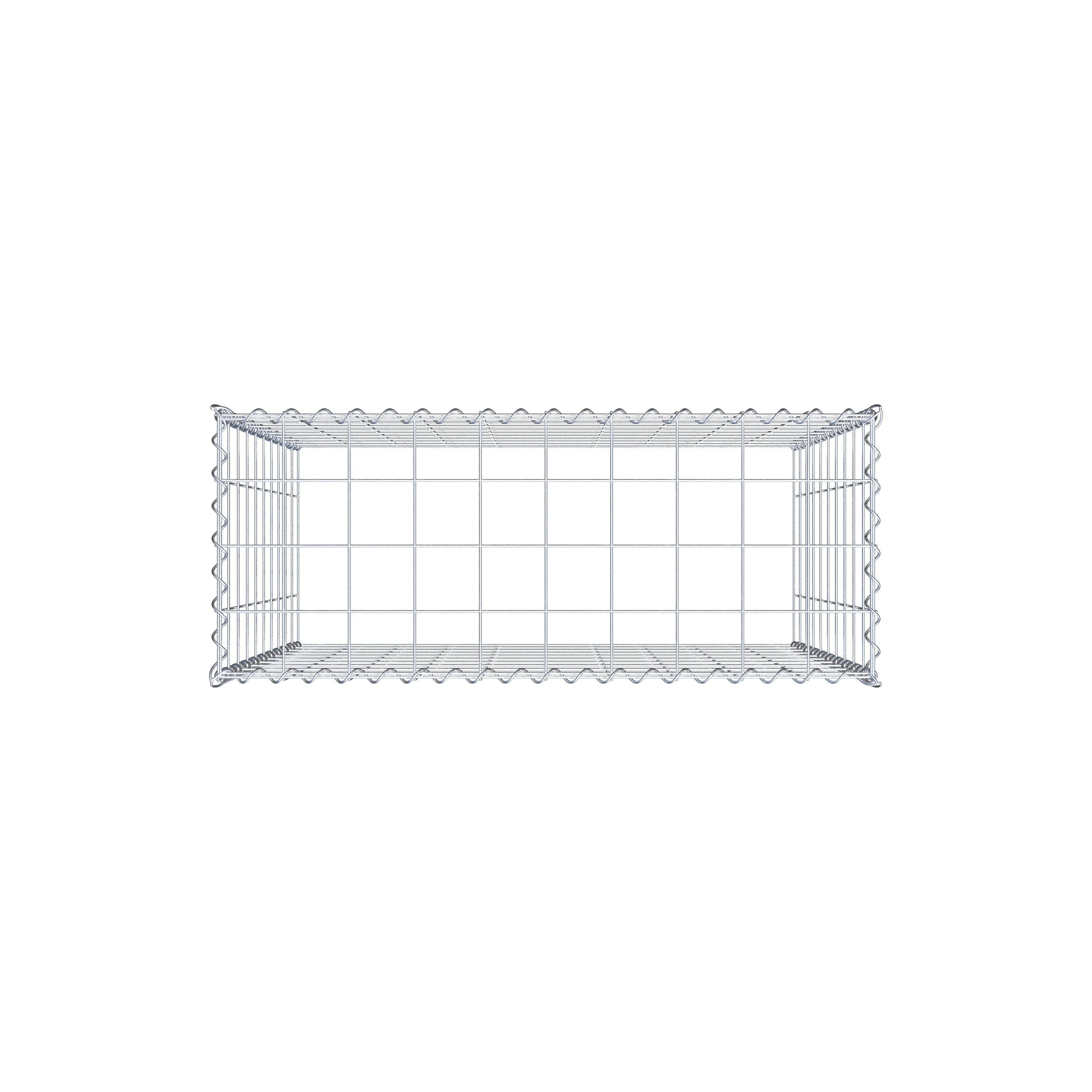 Gabião Tipo 3 100 cm x 100 cm x 40 cm (C x A x P), malhagem 10 cm x 10 cm, espiral