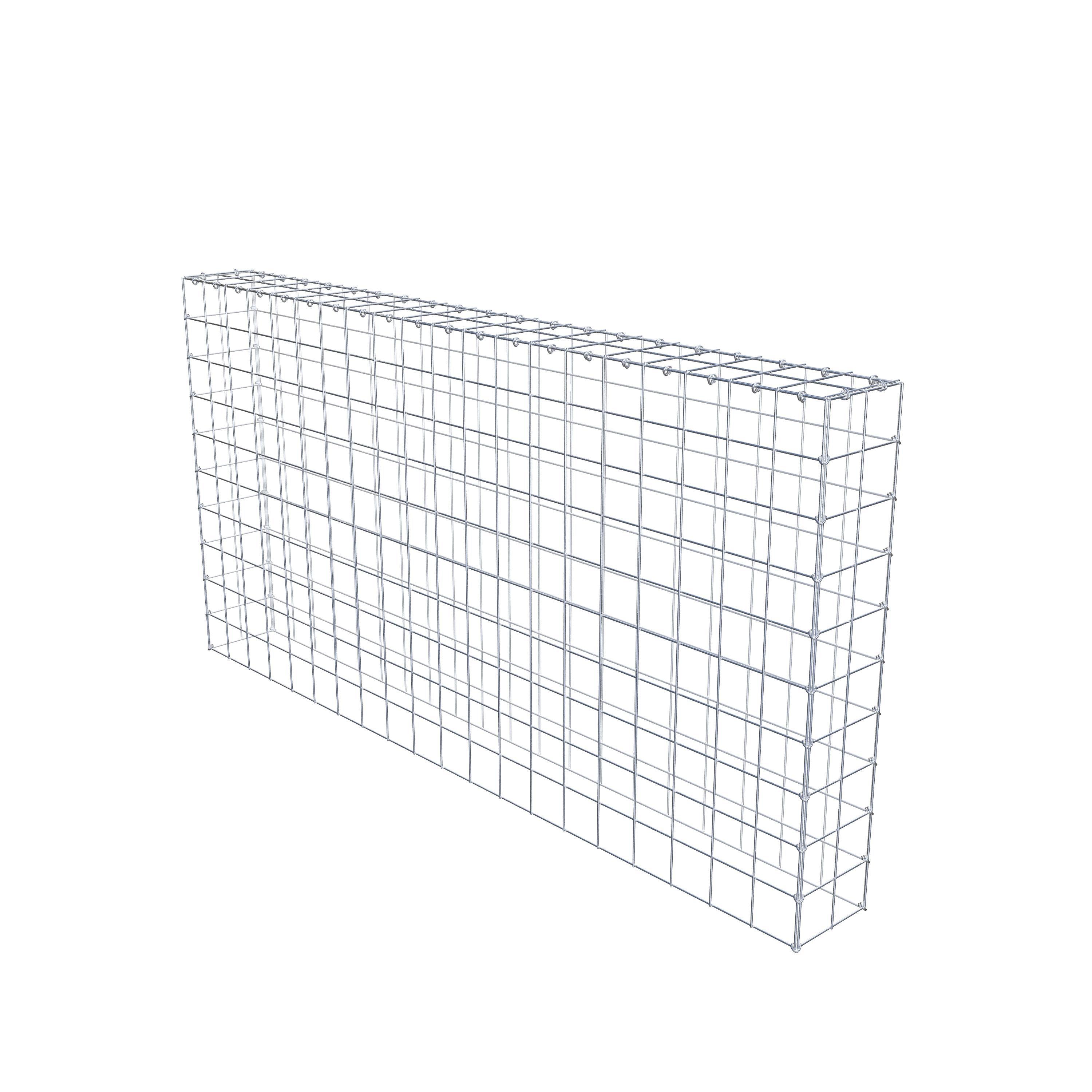 Mounted gabion type 3 200 cm x 100 cm x 20 cm (L x H x D), mesh size 10 cm x 10 cm, C-ring