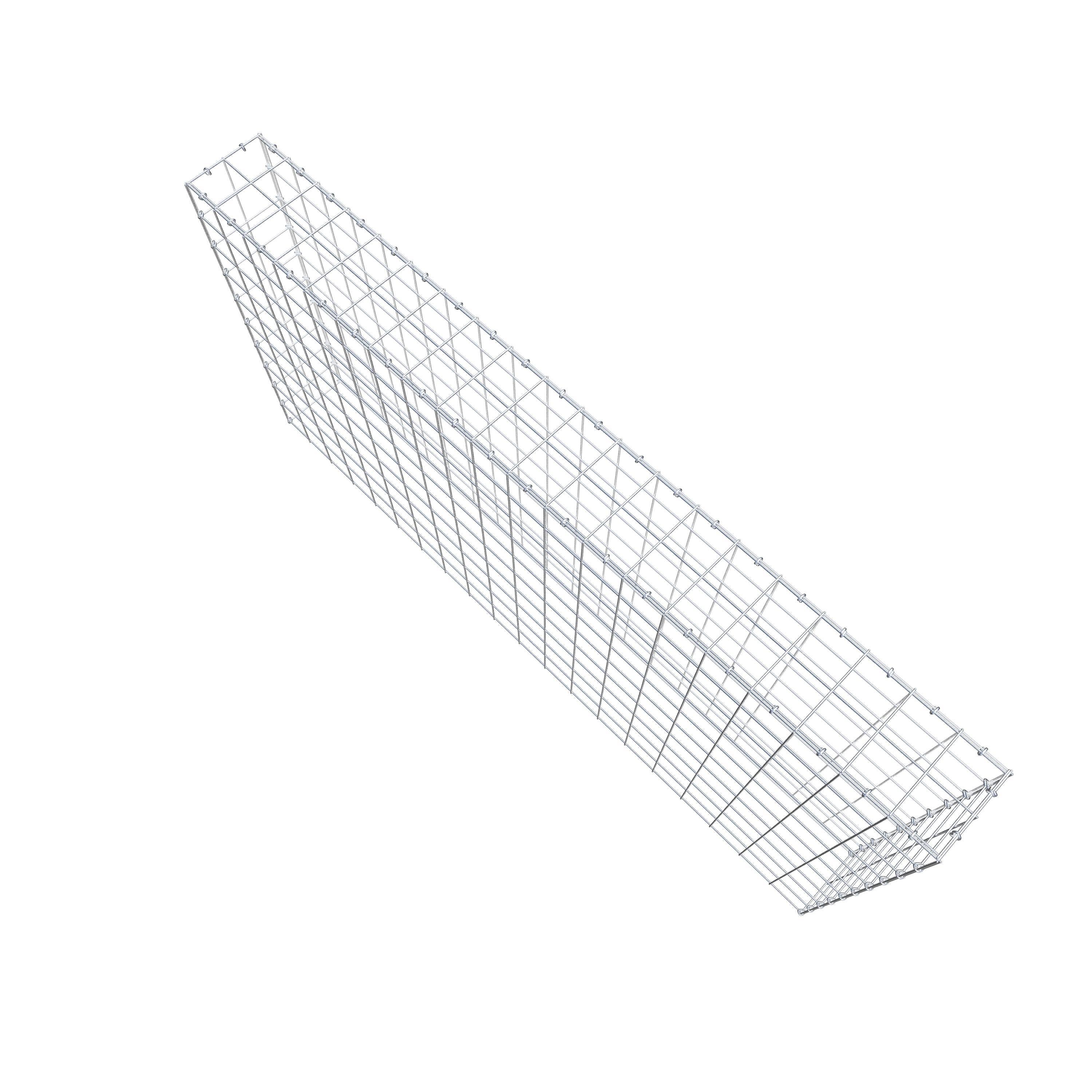 Opzetpaal type 3 200 cm x 100 cm x 20 cm (L x H x D), maaswijdte 10 cm x 10 cm, C-ring