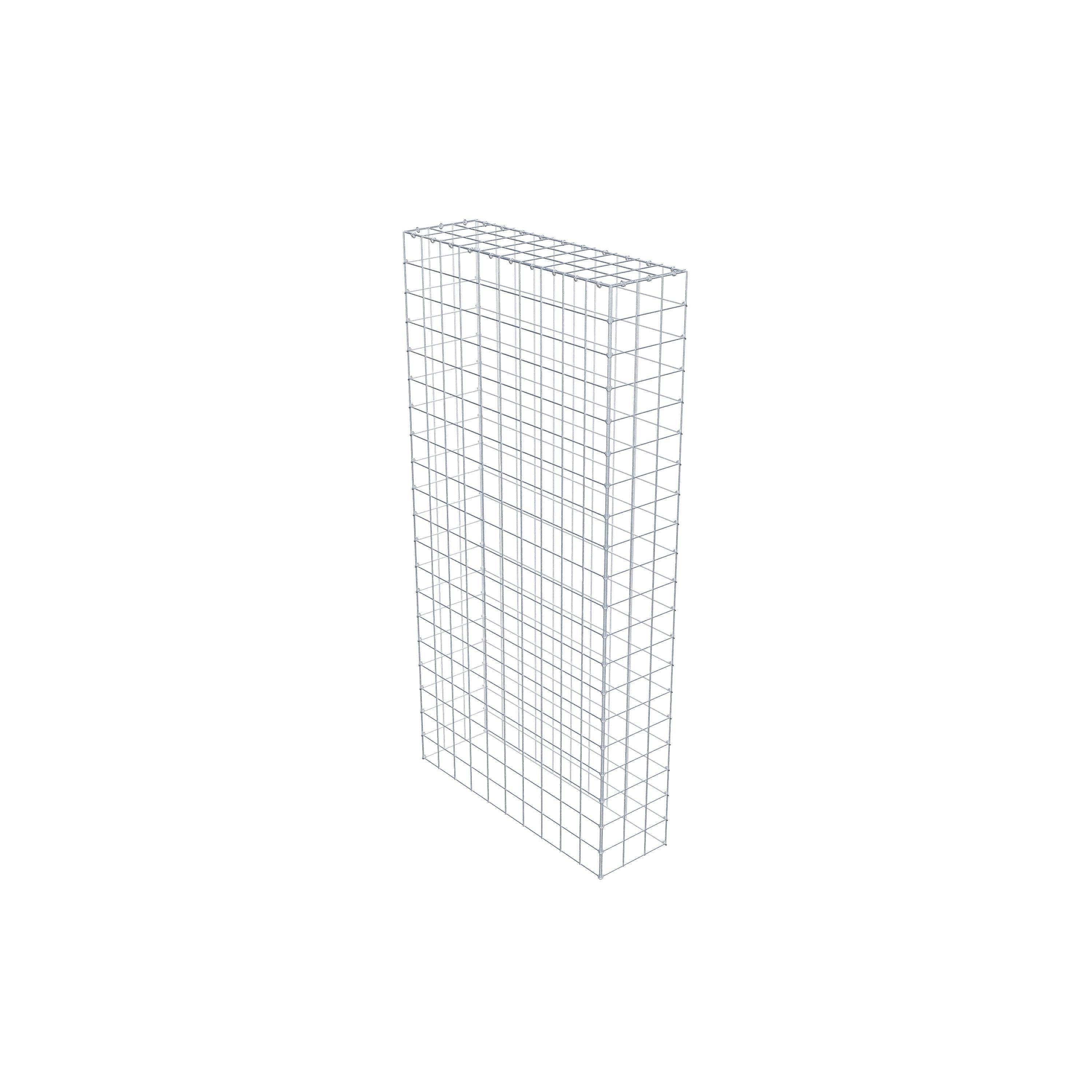 Monteret gabion type 3 200 cm x 100 cm x 30 cm (L x H x D), maskestørrelse 10 cm x 10 cm, C-ring