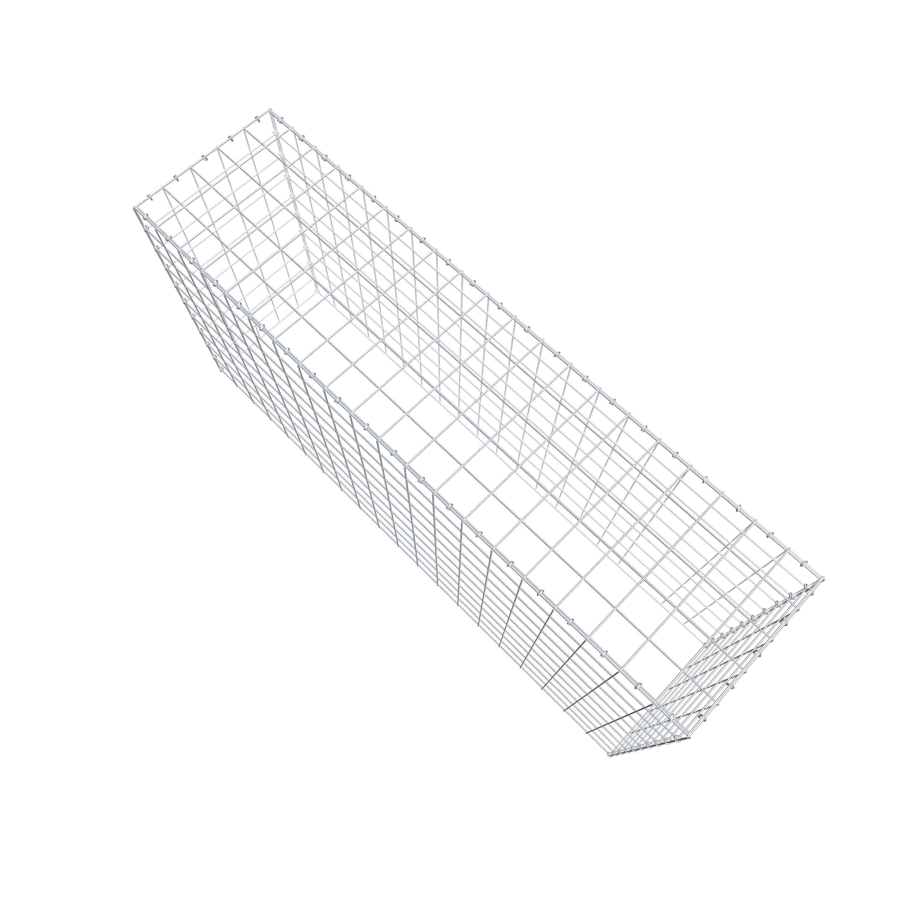 Opzetpaal type 3 200 cm x 100 cm x 50 cm (L x H x D), maaswijdte 10 cm x 10 cm, C-ring