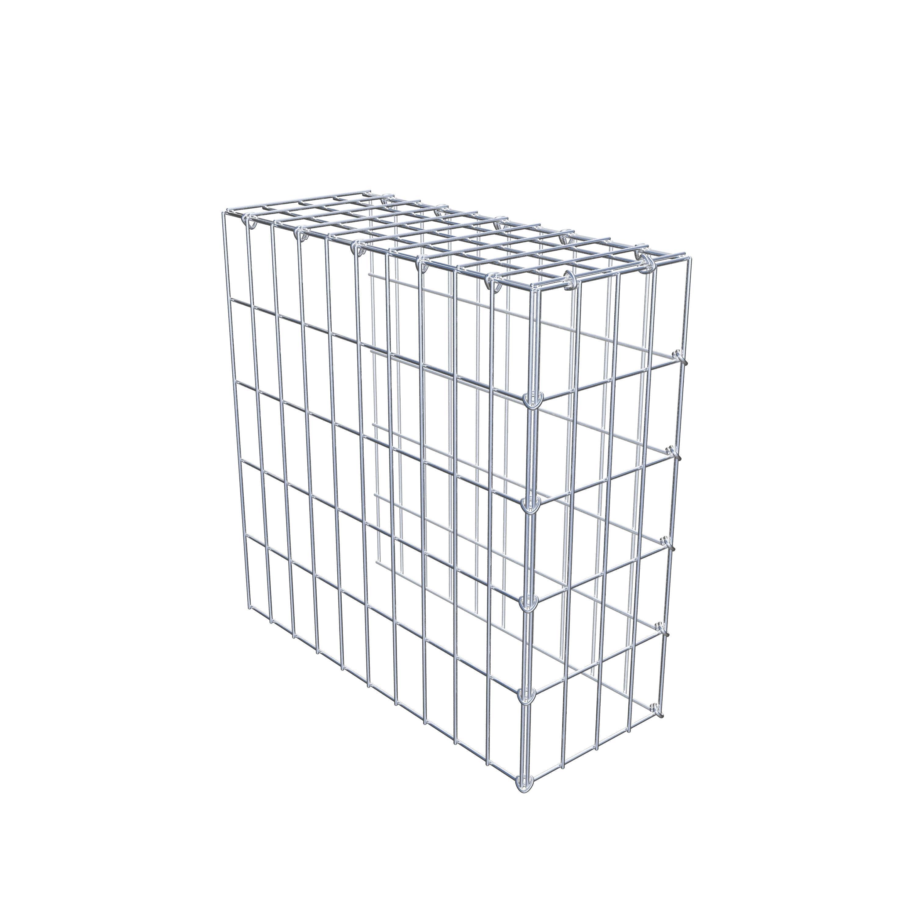 Extra gabion typ 4 50 cm x 50 cm x 20 cm (L x H x D), maskstorlek 5 cm x 10 cm, C-ring