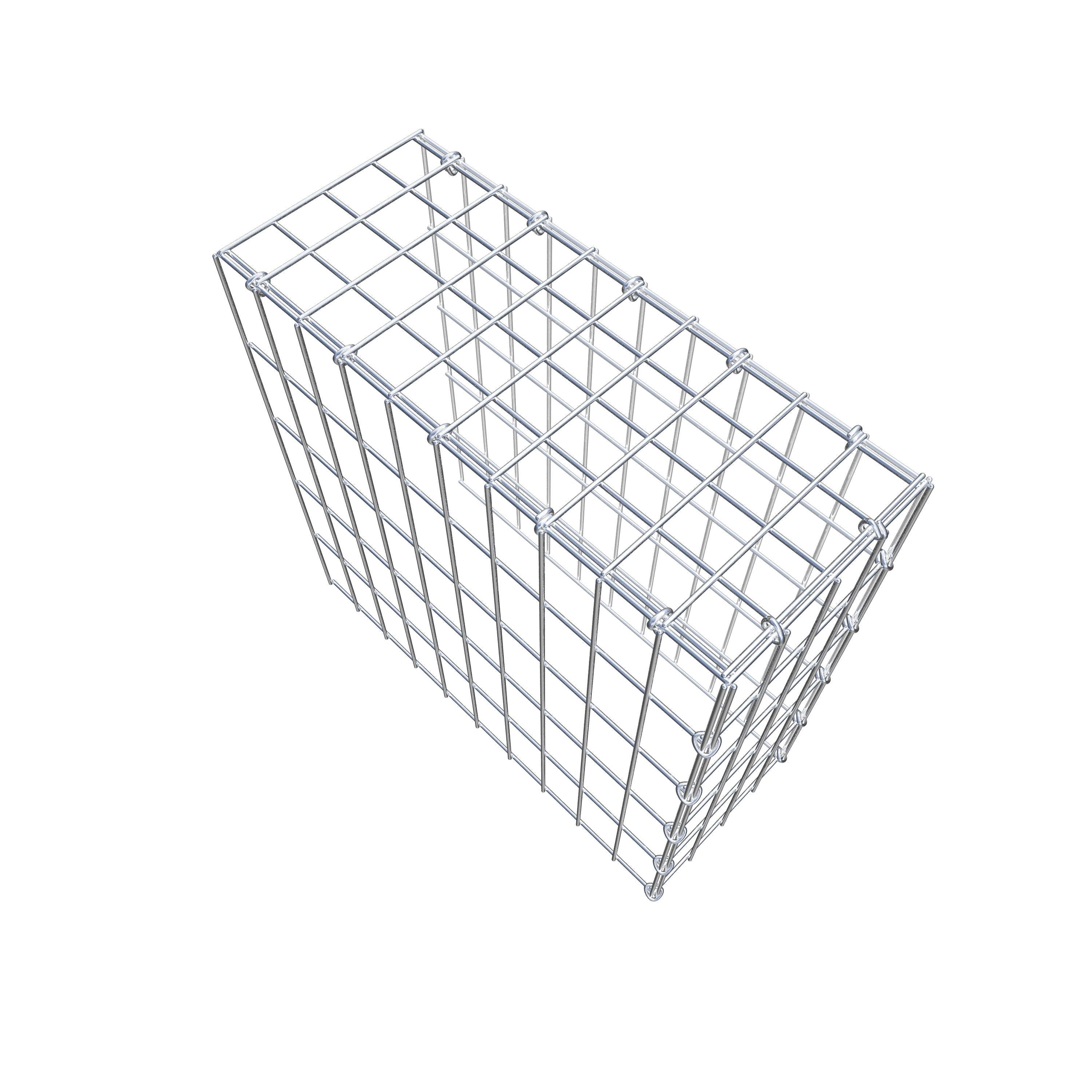 Extra gabion typ 4 50 cm x 50 cm x 20 cm (L x H x D), maskstorlek 5 cm x 10 cm, C-ring