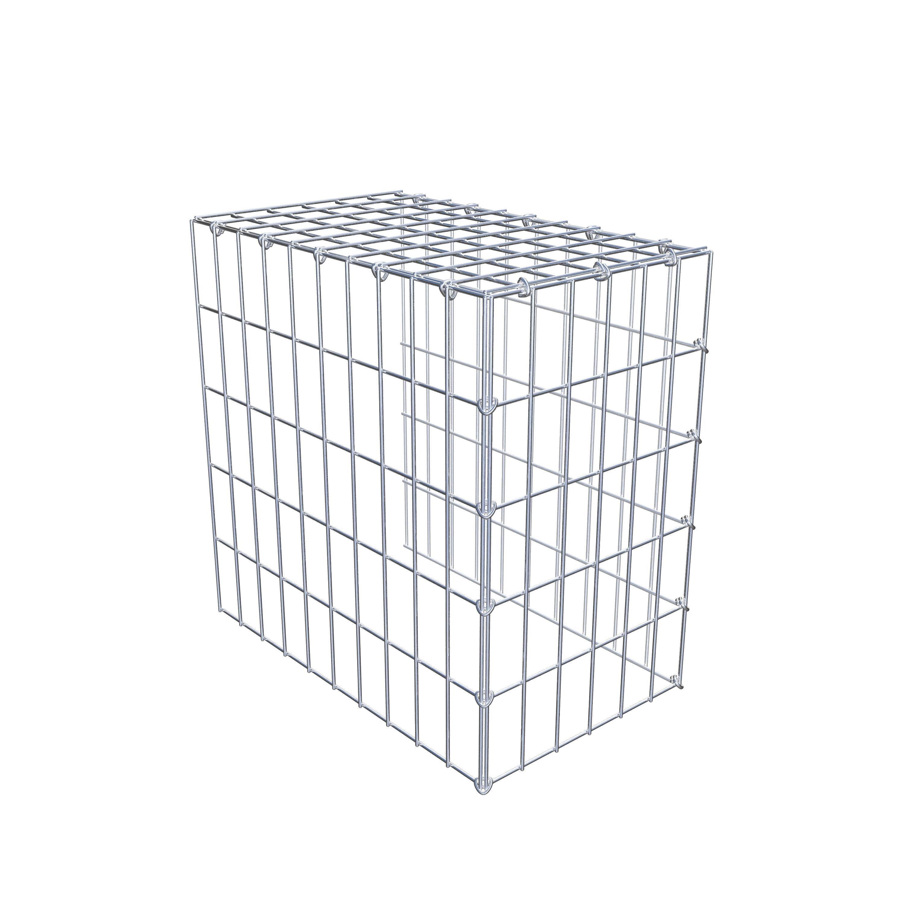 Extra gabion typ 4 50 cm x 50 cm x 30 cm (L x H x D), maskstorlek 5 cm x 10 cm, C-ring