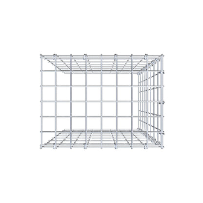 Gabião Tipo 4 80 cm x 40 cm x 30 cm (C x A x P), malhagem 5 cm x 10 cm, anel C