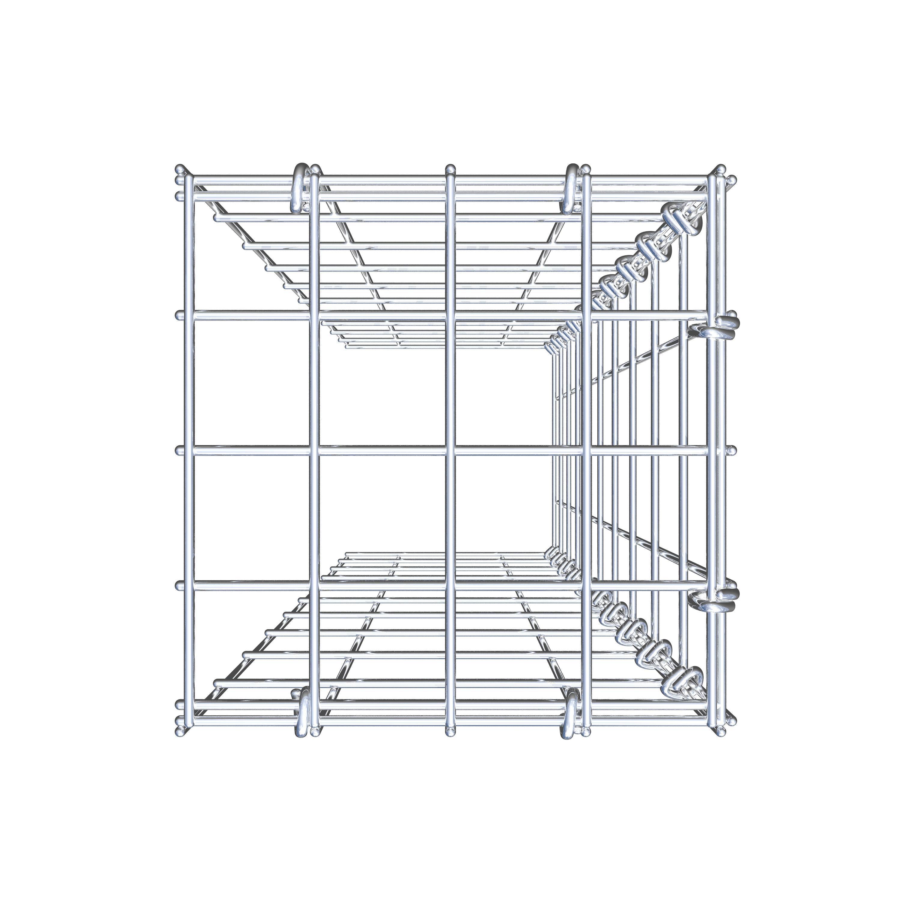 Extra gabion typ 4 100 cm x 20 cm x 20 cm (L x H x D), maskstorlek 5 cm x 10 cm, C-ring