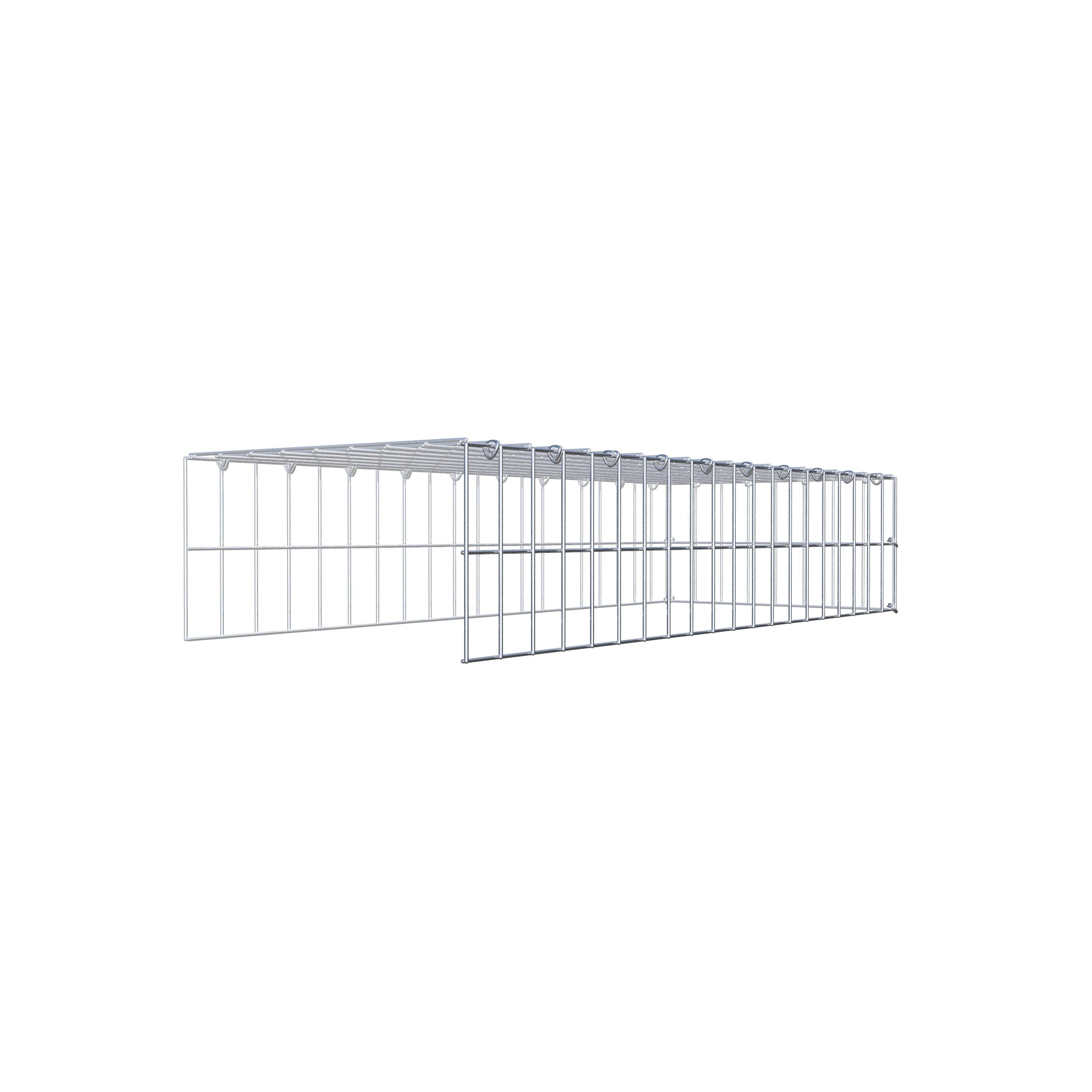 Pile aggiuntivo tipo 4 100 cm x 20 cm x 40 cm (L x H x P), maglia 5 cm x 10 cm, anello a C