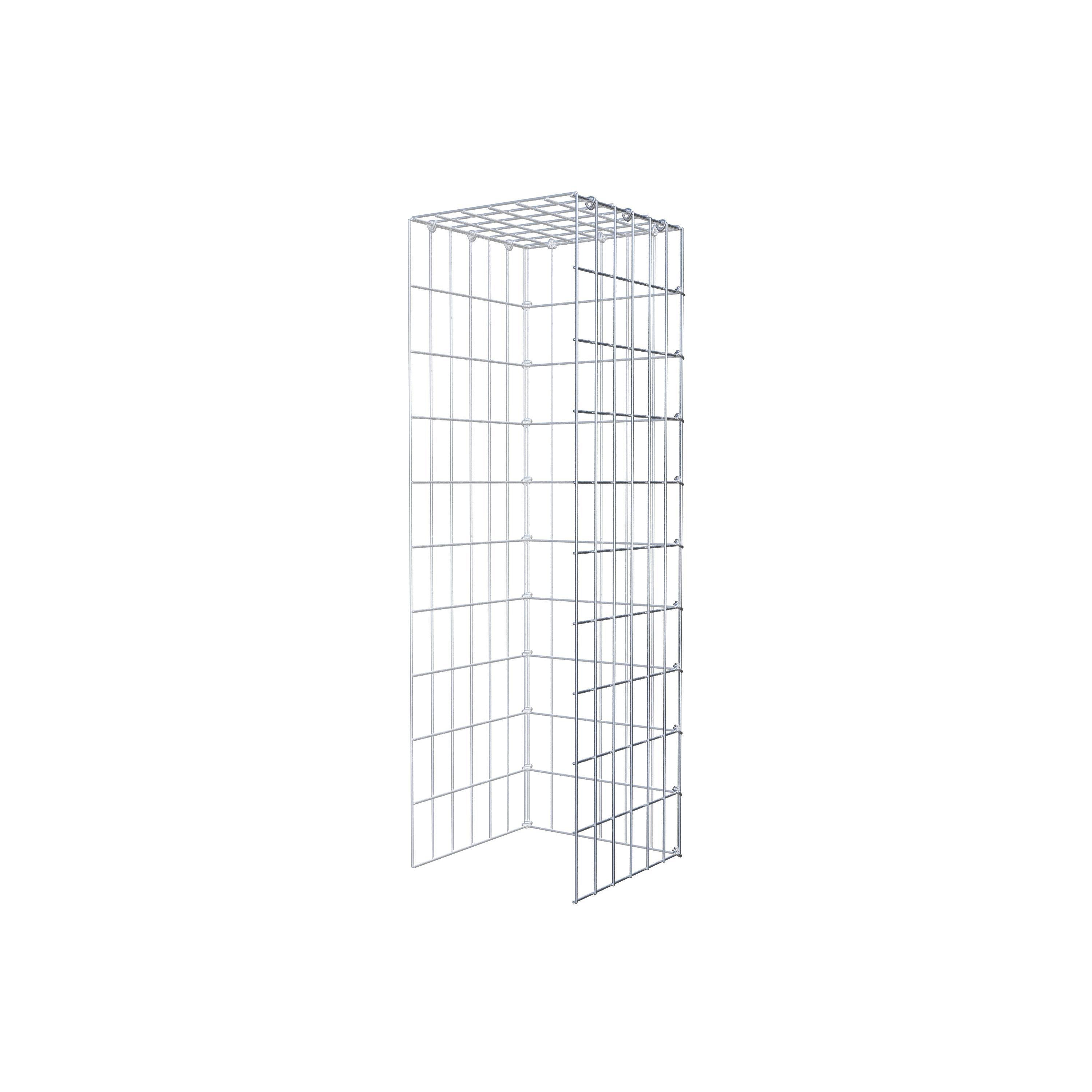 Extra gabion typ 4 100 cm x 30 cm x 30 cm (L x H x D), maskstorlek 5 cm x 10 cm, C-ring