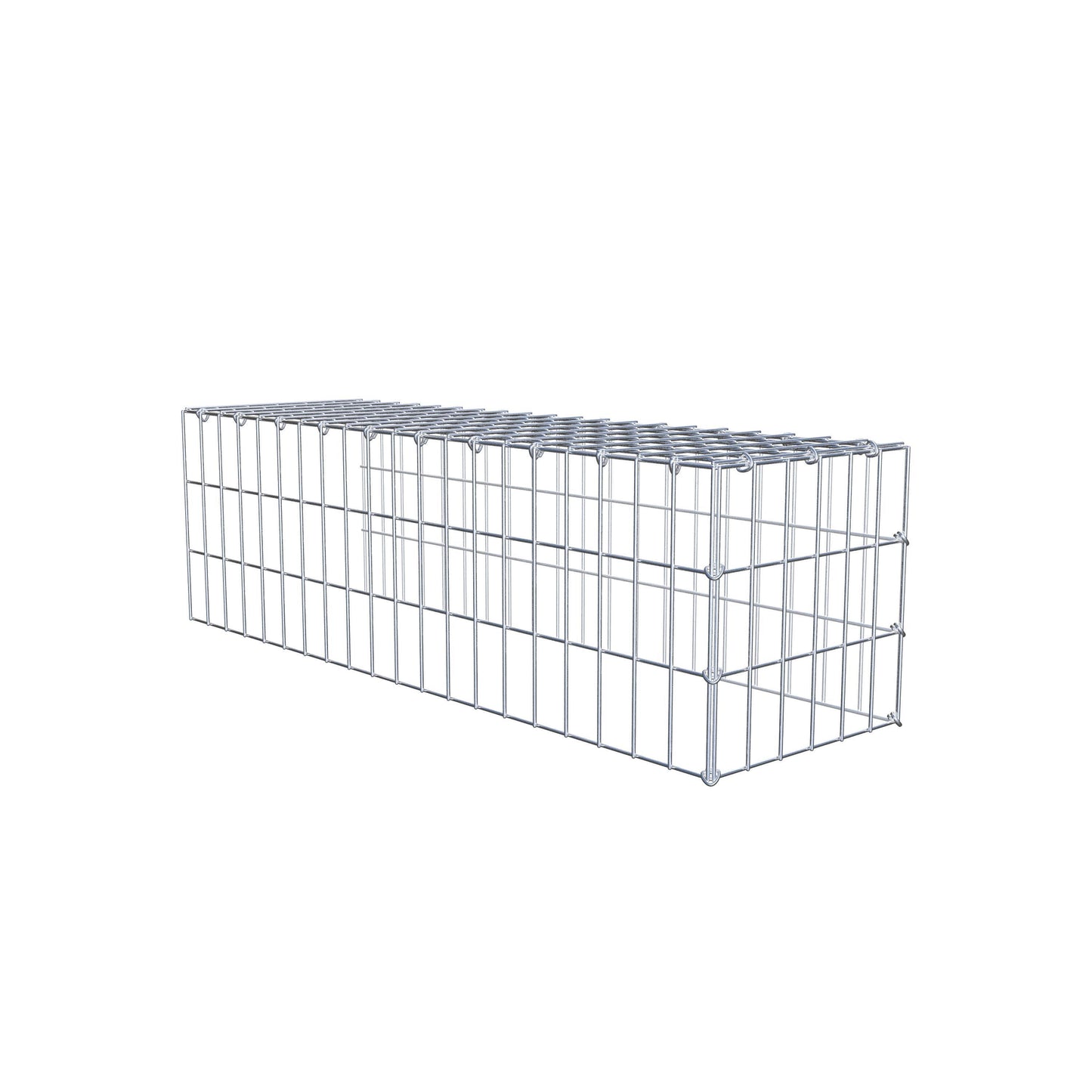 Add-on schanskorf type 4 100 cm x 30 cm x 30 cm (L x H x D), maaswijdte 5 cm x 10 cm, C-ring