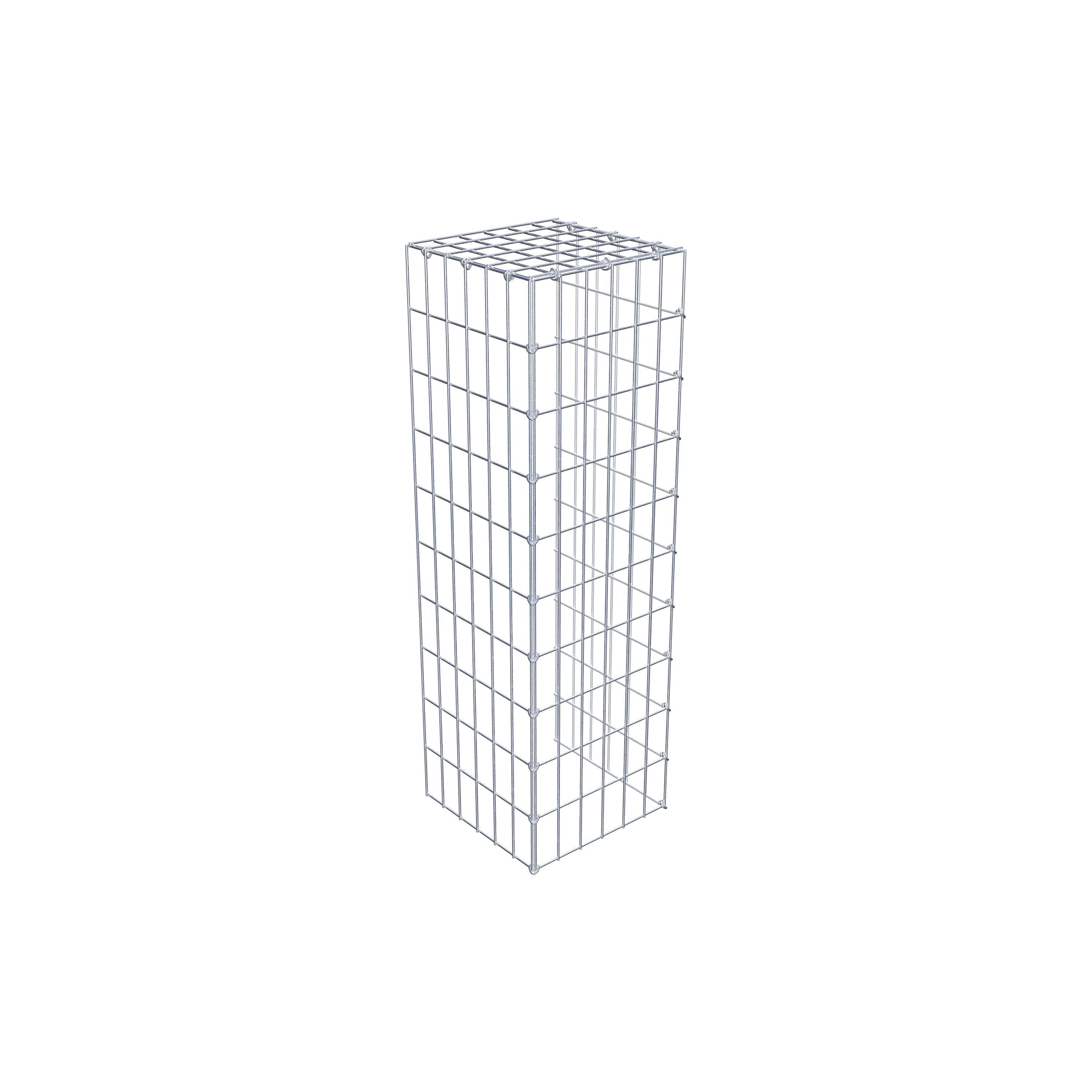 Mounted gabion type 4 100 cm x 30 cm x 30 cm (L x H x D), mesh size 5 cm x 10 cm, C-ring