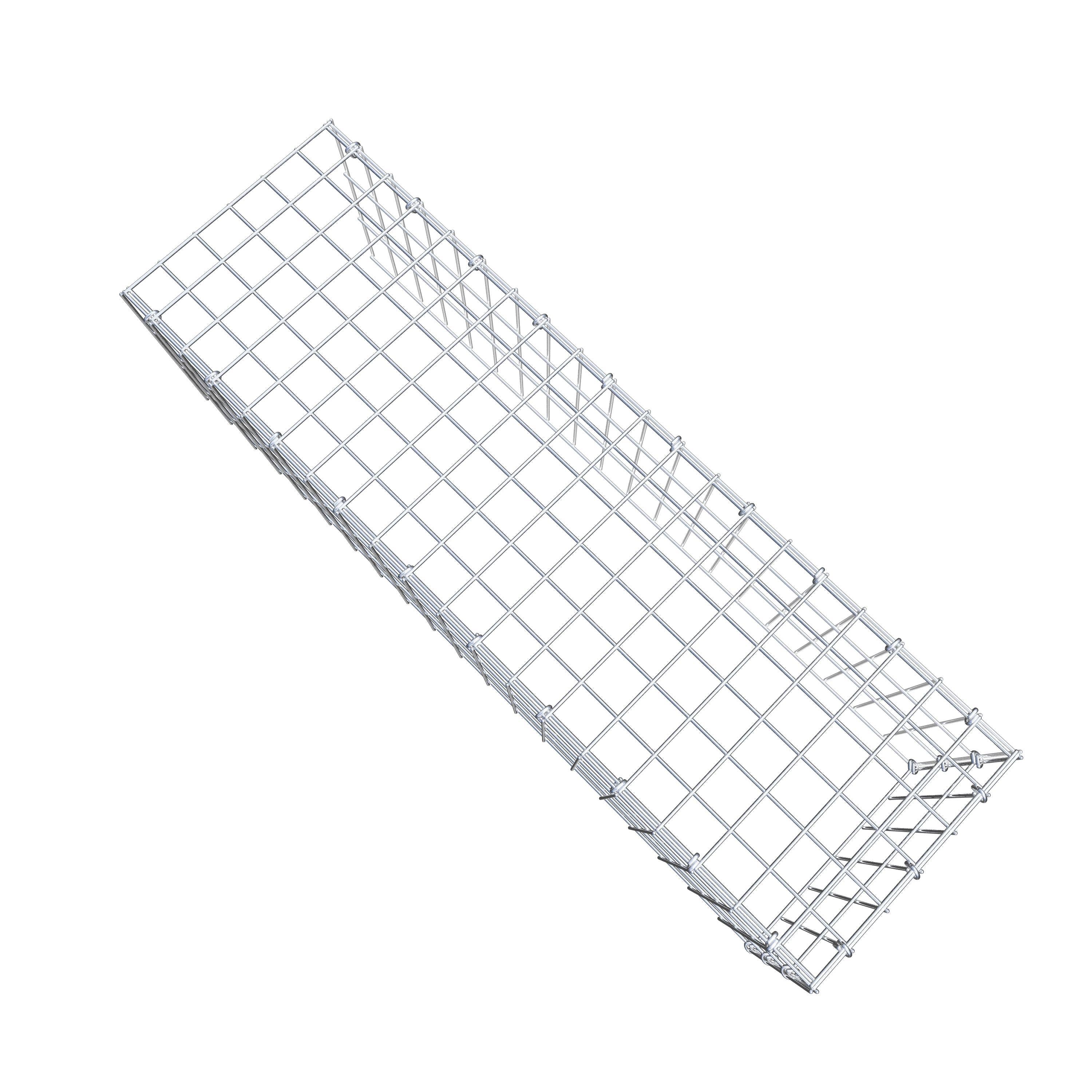 Extra gabion typ 4 100 cm x 30 cm x 30 cm (L x H x D), maskstorlek 5 cm x 10 cm, C-ring