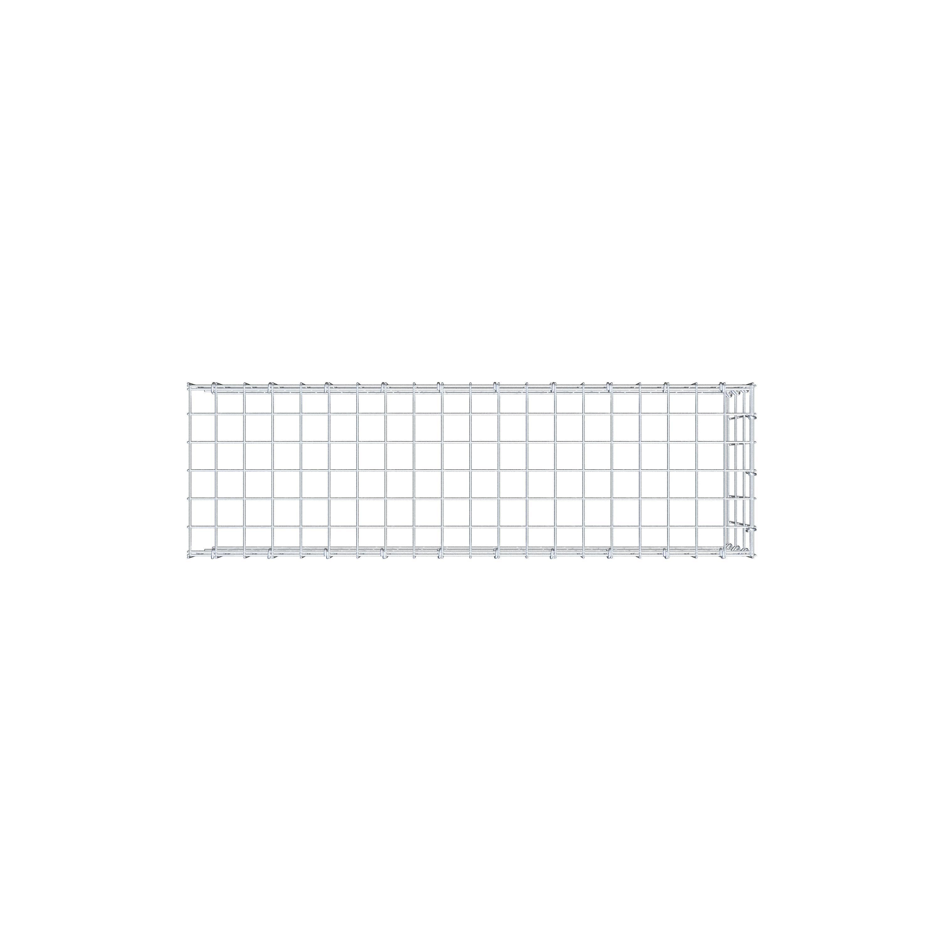 Anbaugabione Typ 4 100 cm x 30 cm x 30 cm (L x H x T), Maschenweite 5 cm x 10 cm, C-Ring