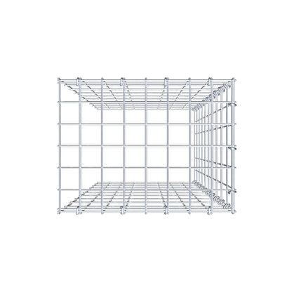 Monteret gabion type 4 100 cm x 40 cm x 30 cm (L x H x D), maskestørrelse 5 cm x 10 cm, C-ring