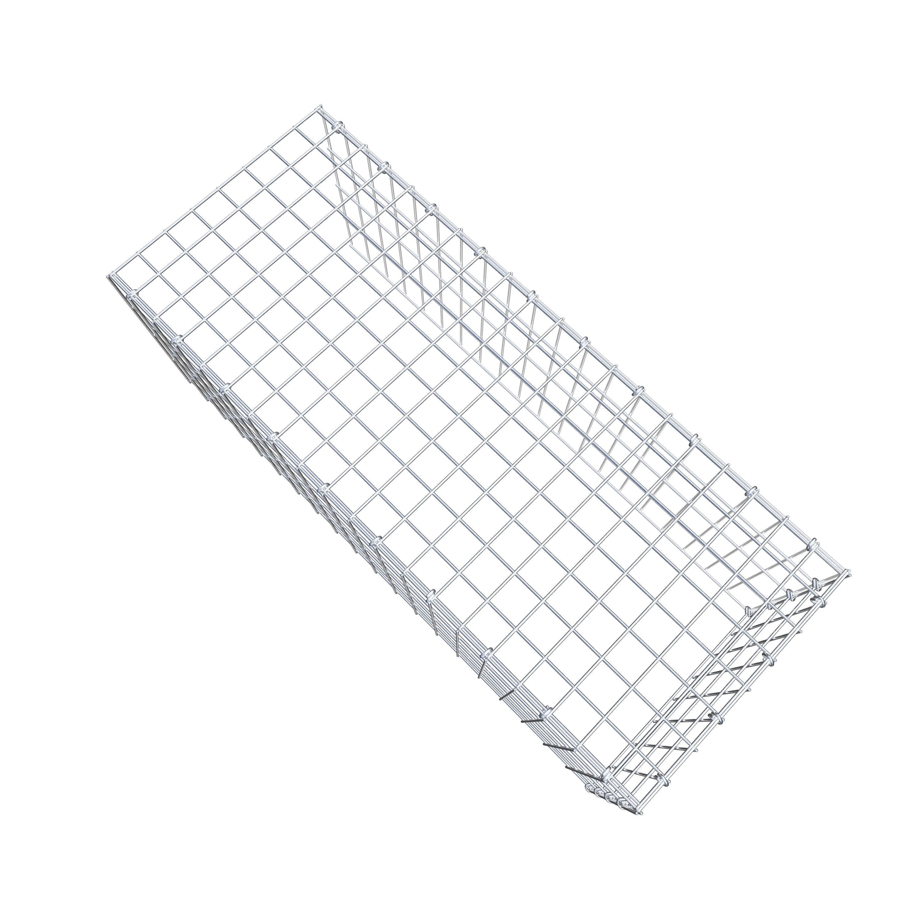 Extra gabion typ 4 100 cm x 40 cm x 40 cm (L x H x D), maskstorlek 5 cm x 10 cm, C-ring