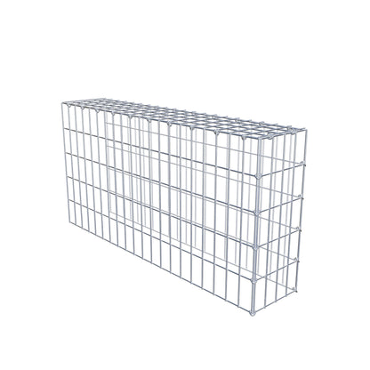 Monteret gabion type 4 100 cm x 50 cm x 20 cm (L x H x D), maskestørrelse 5 cm x 10 cm, C-ring