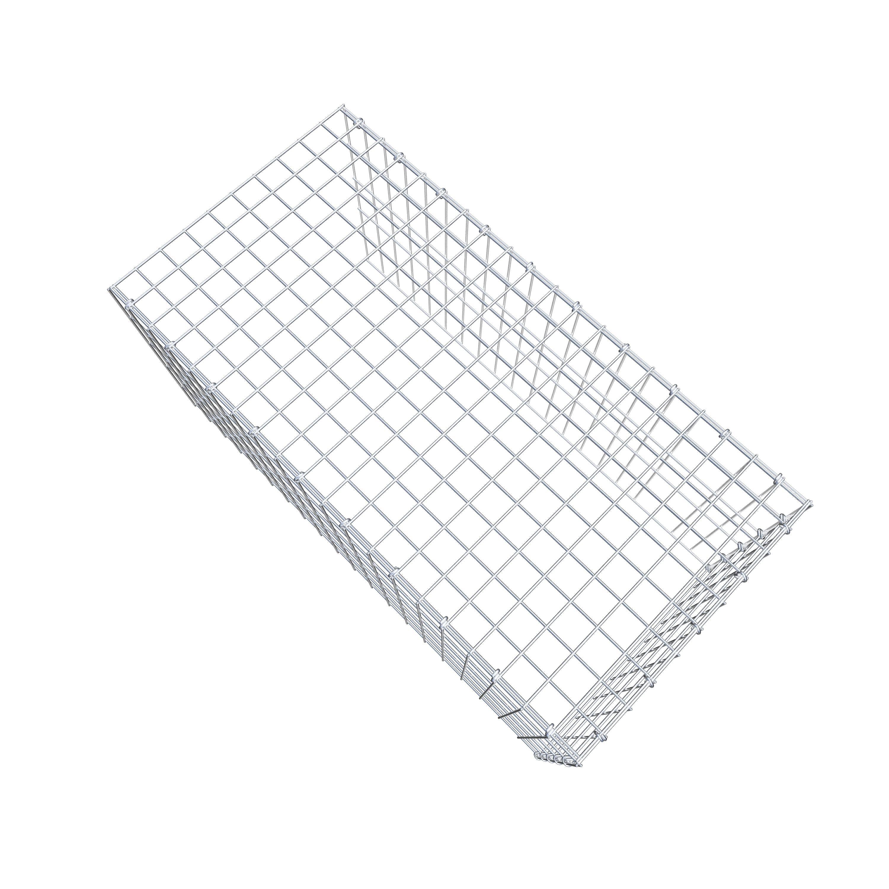 Extra gabion typ 4 100 cm x 50 cm x 50 cm (L x H x D), maskstorlek 5 cm x 10 cm, C-ring