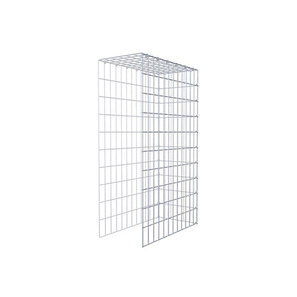 Monteret gabion type 4 100 cm x 60 cm x 30 cm (L x H x D), maskestørrelse 5 cm x 10 cm, C-ring
