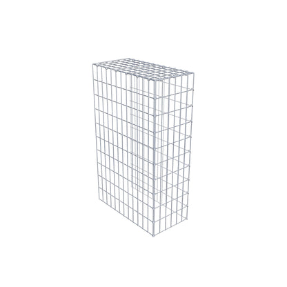 Monteret gabion type 4 100 cm x 60 cm x 30 cm (L x H x D), maskestørrelse 5 cm x 10 cm, C-ring