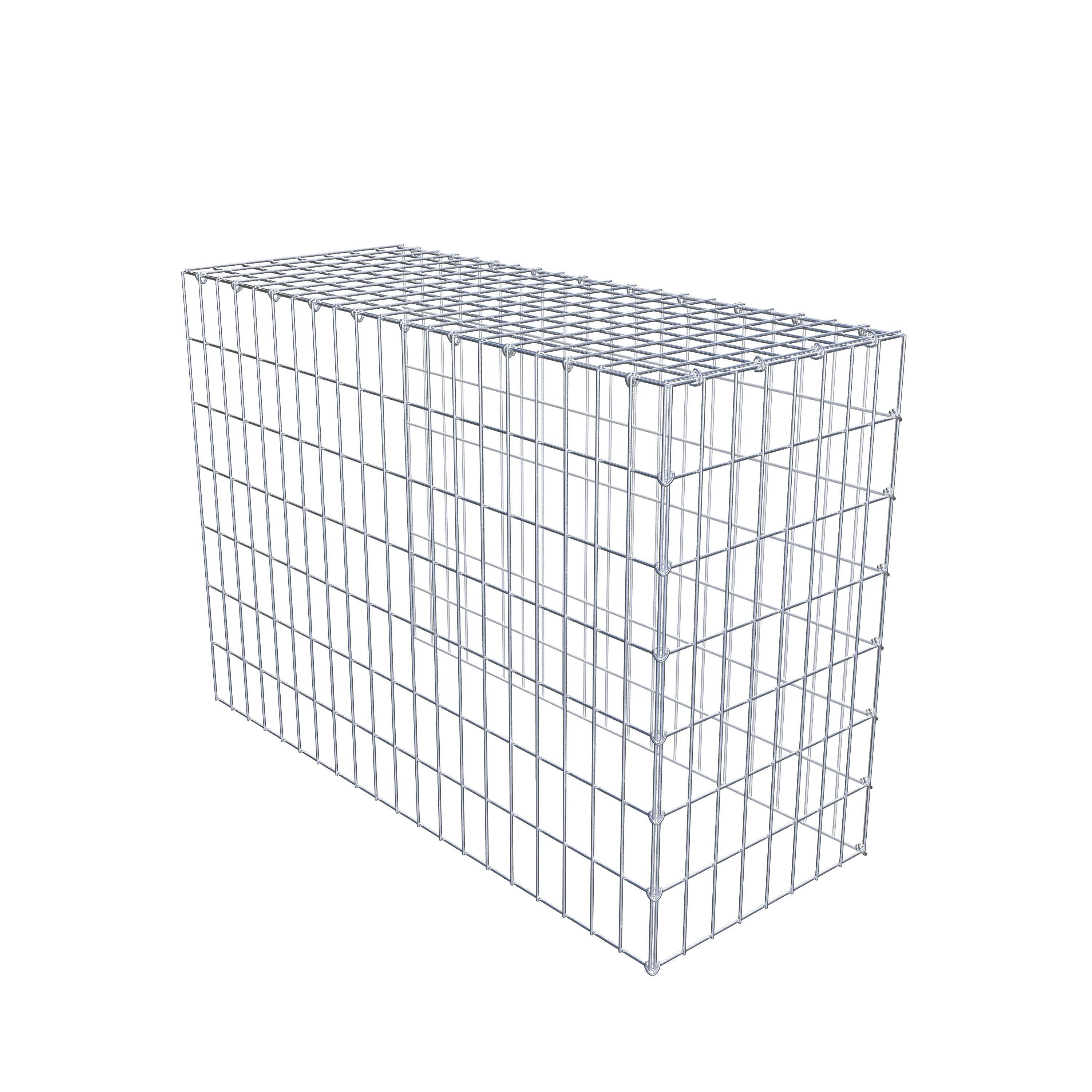 Monteret gabion type 4 100 cm x 70 cm x 40 cm (L x H x D), maskestørrelse 5 cm x 10 cm, C-ring