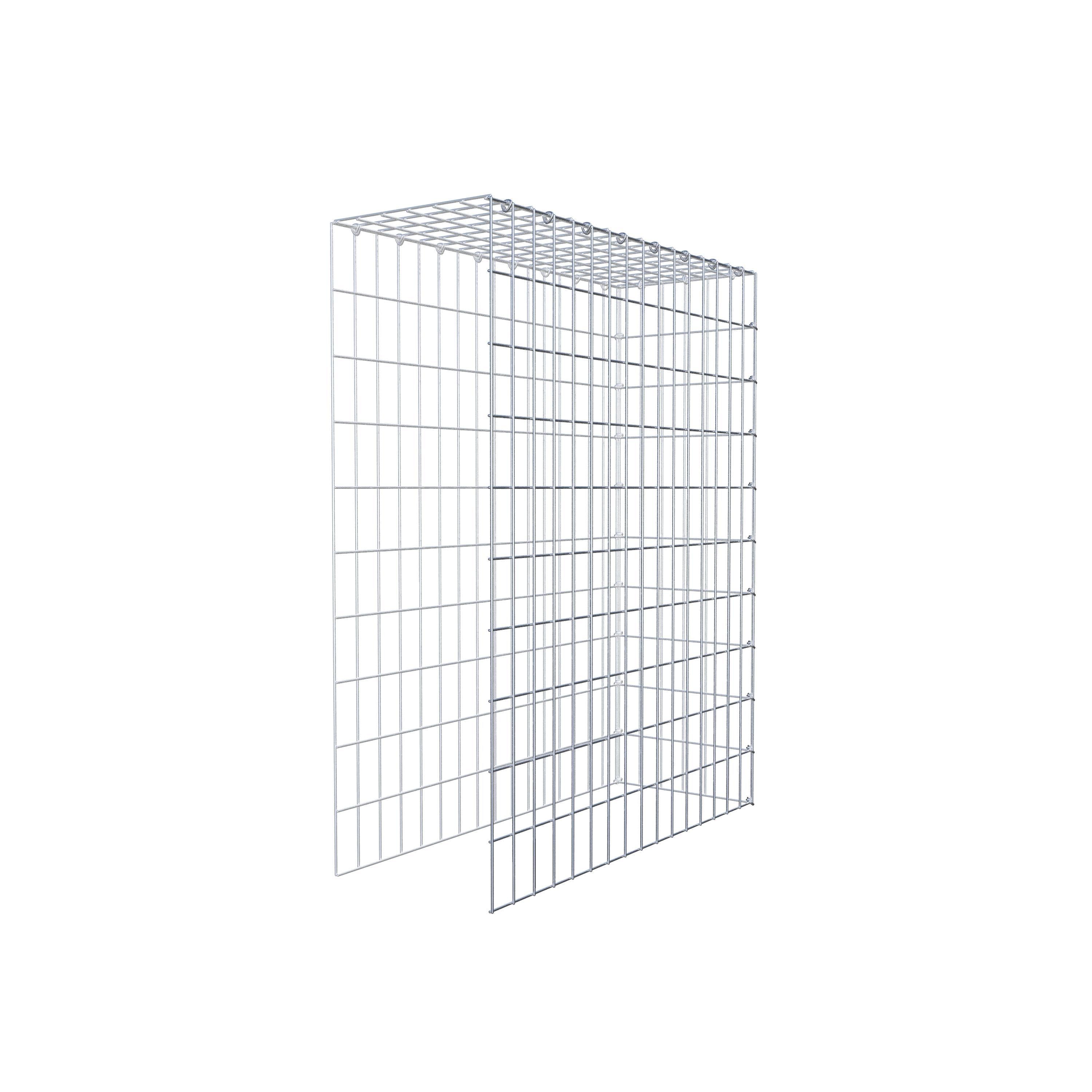 Extra gabion typ 4 100 cm x 80 cm x 30 cm (L x H x D), maskstorlek 5 cm x 10 cm, C-ring