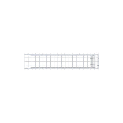 Monteret gabion type 4 100 cm x 90 cm x 20 cm (L x H x D), maskestørrelse 5 cm x 10 cm, C-ring
