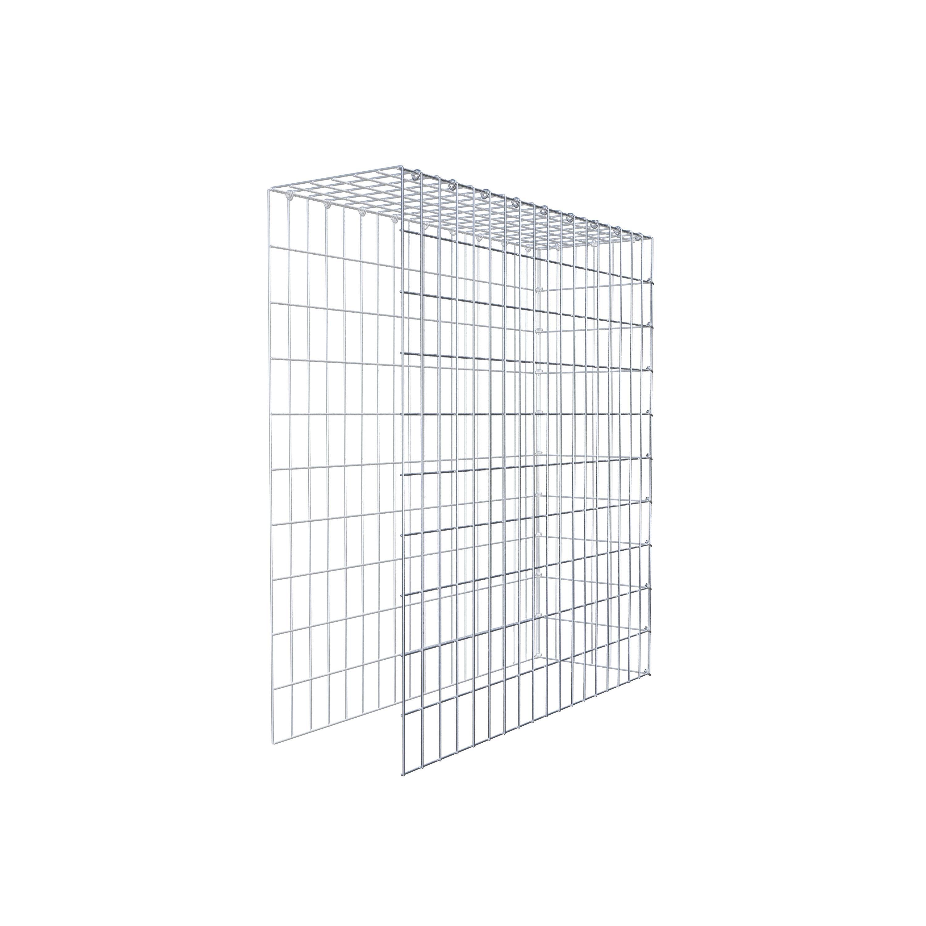 Monteret gabion type 4 100 cm x 90 cm x 30 cm (L x H x D), maskestørrelse 5 cm x 10 cm, C-ring