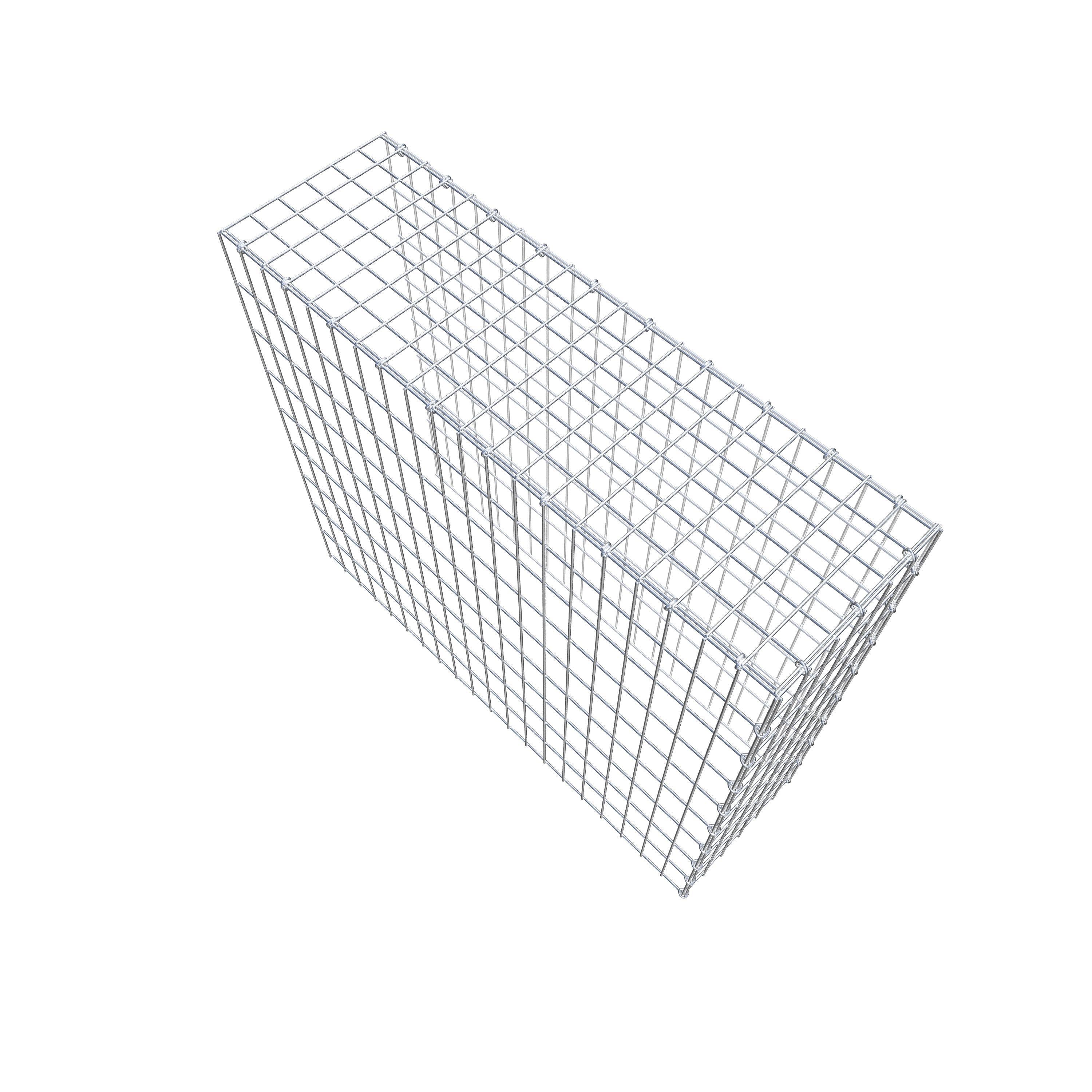 Gabião Tipo 4 100 cm x 90 cm x 30 cm (C x A x P), malhagem 5 cm x 10 cm, anel C