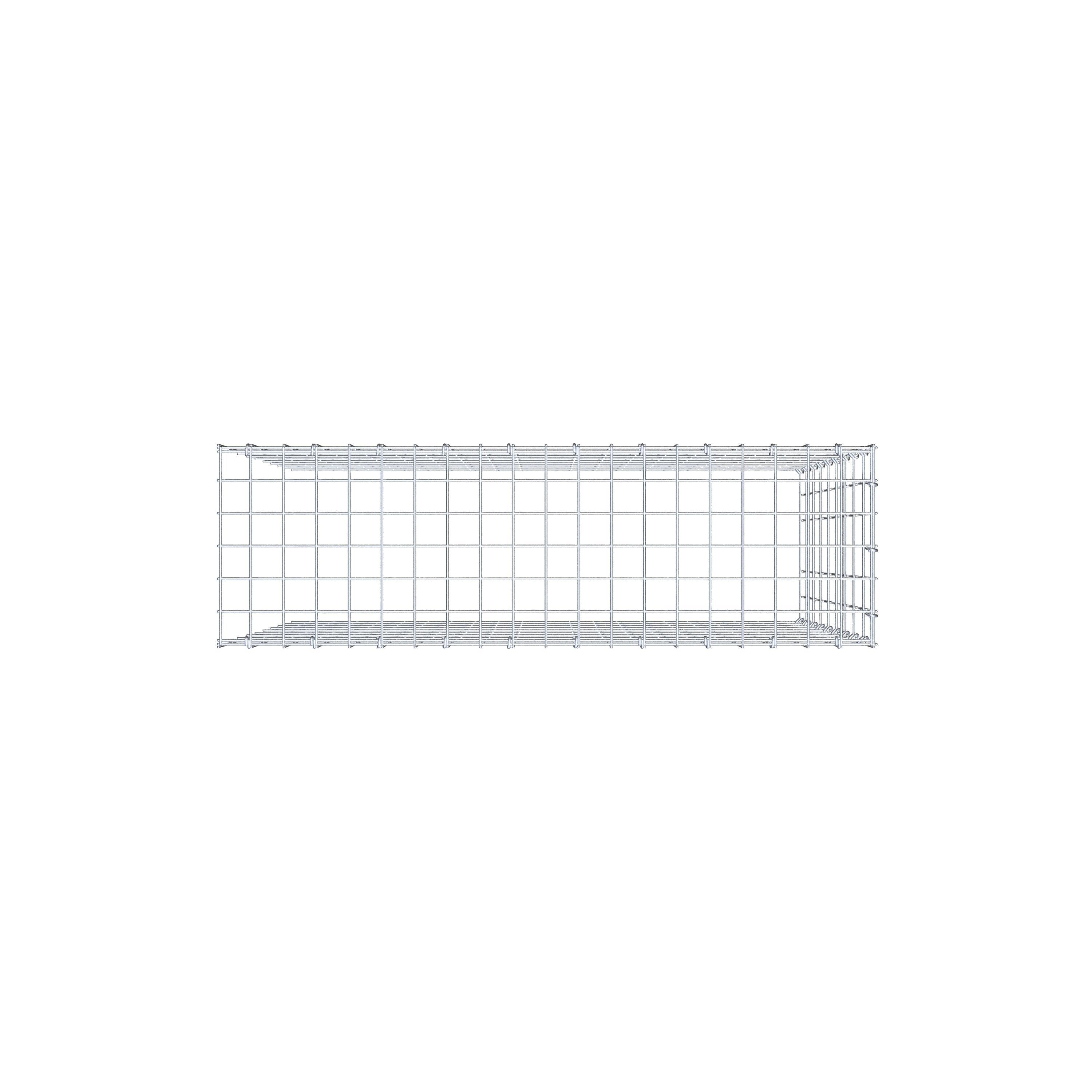 Extra gabion typ 4 100 cm x 90 cm x 30 cm (L x H x D), maskstorlek 5 cm x 10 cm, C-ring