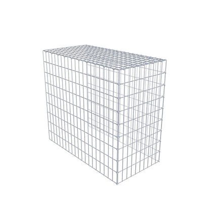 Monteret gabion type 4 100 cm x 90 cm x 50 cm (L x H x D), maskestørrelse 5 cm x 10 cm, C-ring