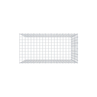 Monteret gabion type 4 100 cm x 90 cm x 50 cm (L x H x D), maskestørrelse 5 cm x 10 cm, C-ring