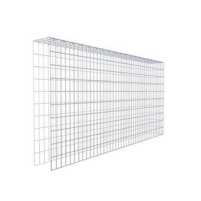 Monteret gabion type 4 200 cm x 100 cm x 20 cm (L x H x D), maskestørrelse 5 cm x 10 cm, C-ring