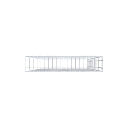 Monteret gabion type 4 200 cm x 100 cm x 20 cm (L x H x D), maskestørrelse 5 cm x 10 cm, C-ring