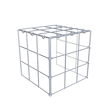 Gabião Tipo 4 30 cm x 30 cm x 30 cm (C x A x P), malhagem 10 cm x 10 cm, anel C
