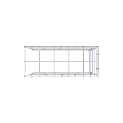 Gabião tipo 4 50 cm x 50 cm x 20 cm (C x A x P), malhagem 10 cm x 10 cm, anel C