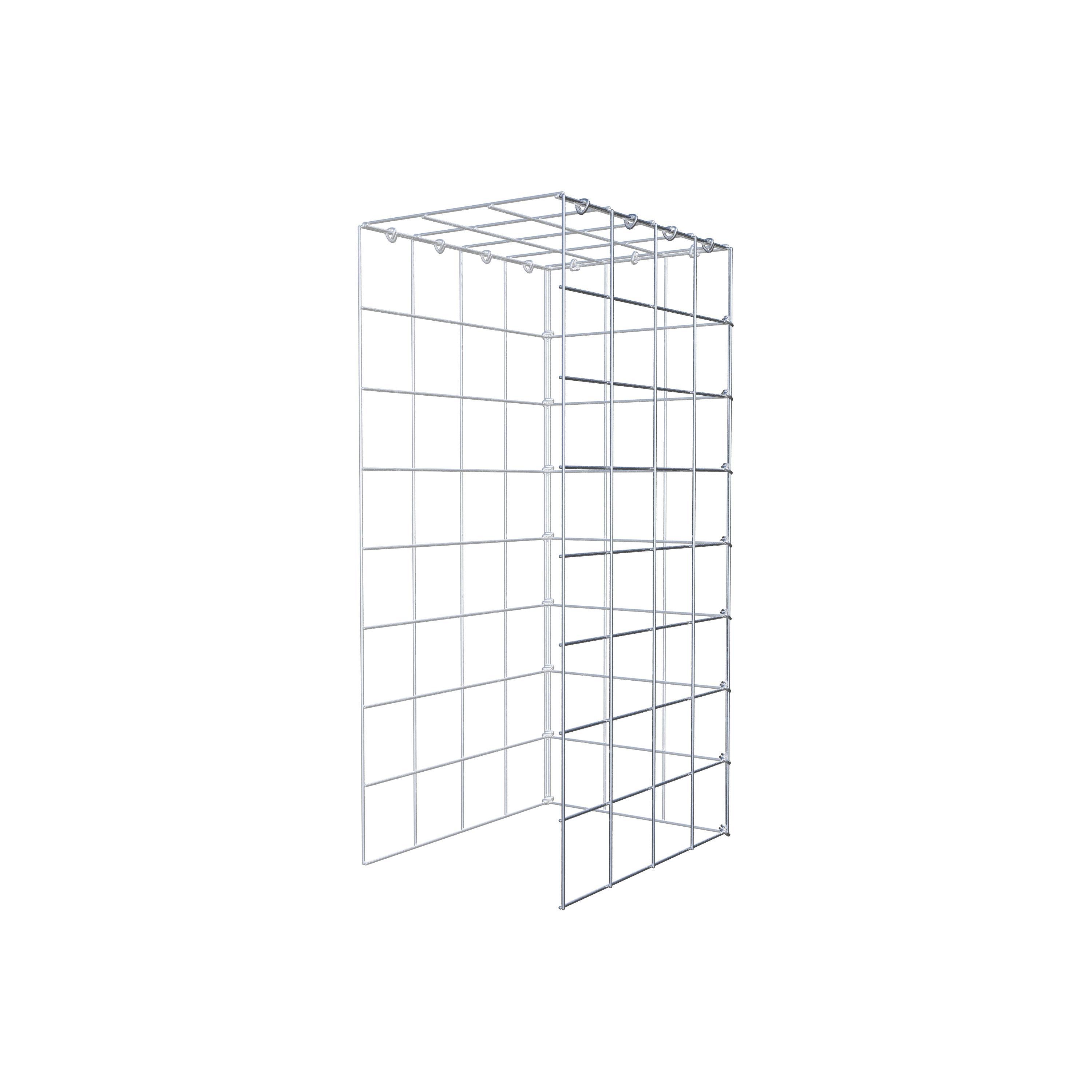 Extra gabion typ 4 80 cm x 40 cm x 30 cm (L x H x D), maskstorlek 10 cm x 10 cm, C-ring