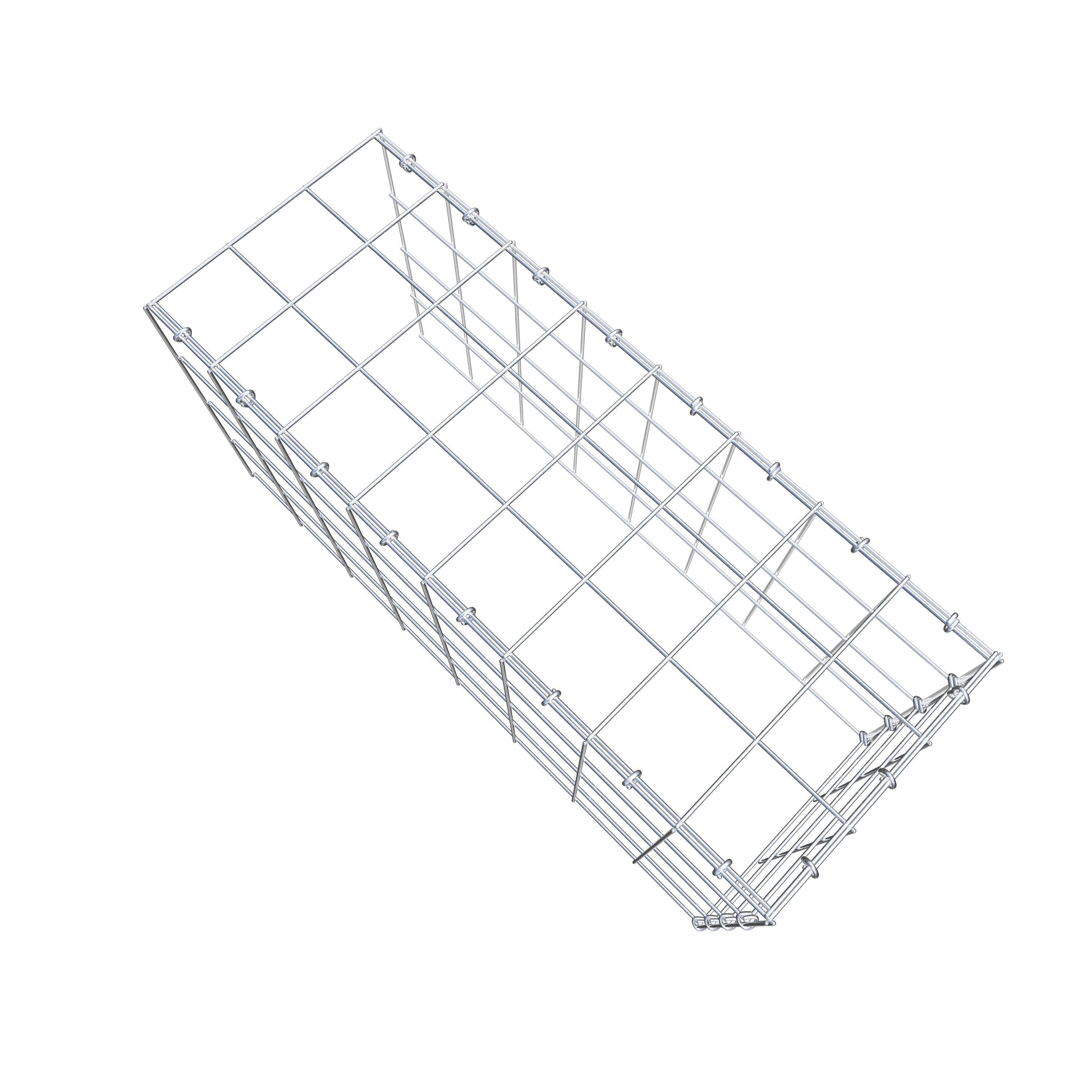 Extra gabion typ 4 80 cm x 40 cm x 30 cm (L x H x D), maskstorlek 10 cm x 10 cm, C-ring