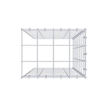 Anbaugabione Typ 4 80 cm x 40 cm x 30 cm (L x H x T), Maschenweite 10 cm x 10 cm, C-Ring