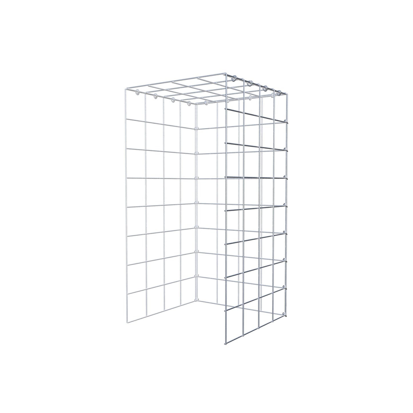 Gabião Tipo 4 80 cm x 40 cm x 40 cm (C x A x P), malhagem 10 cm x 10 cm, anel C